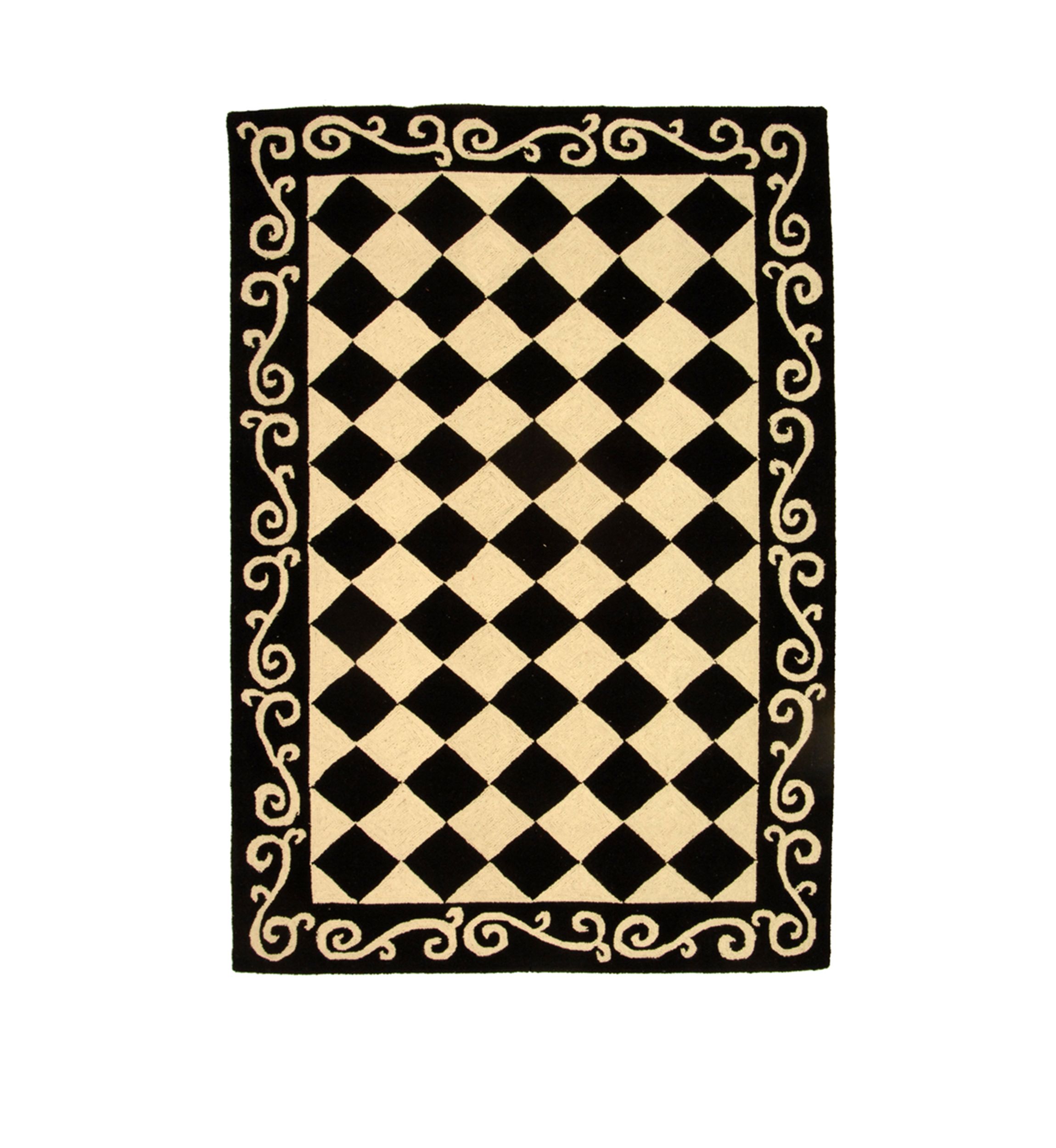 Chelsea Checkered Print Area Rug Collection
