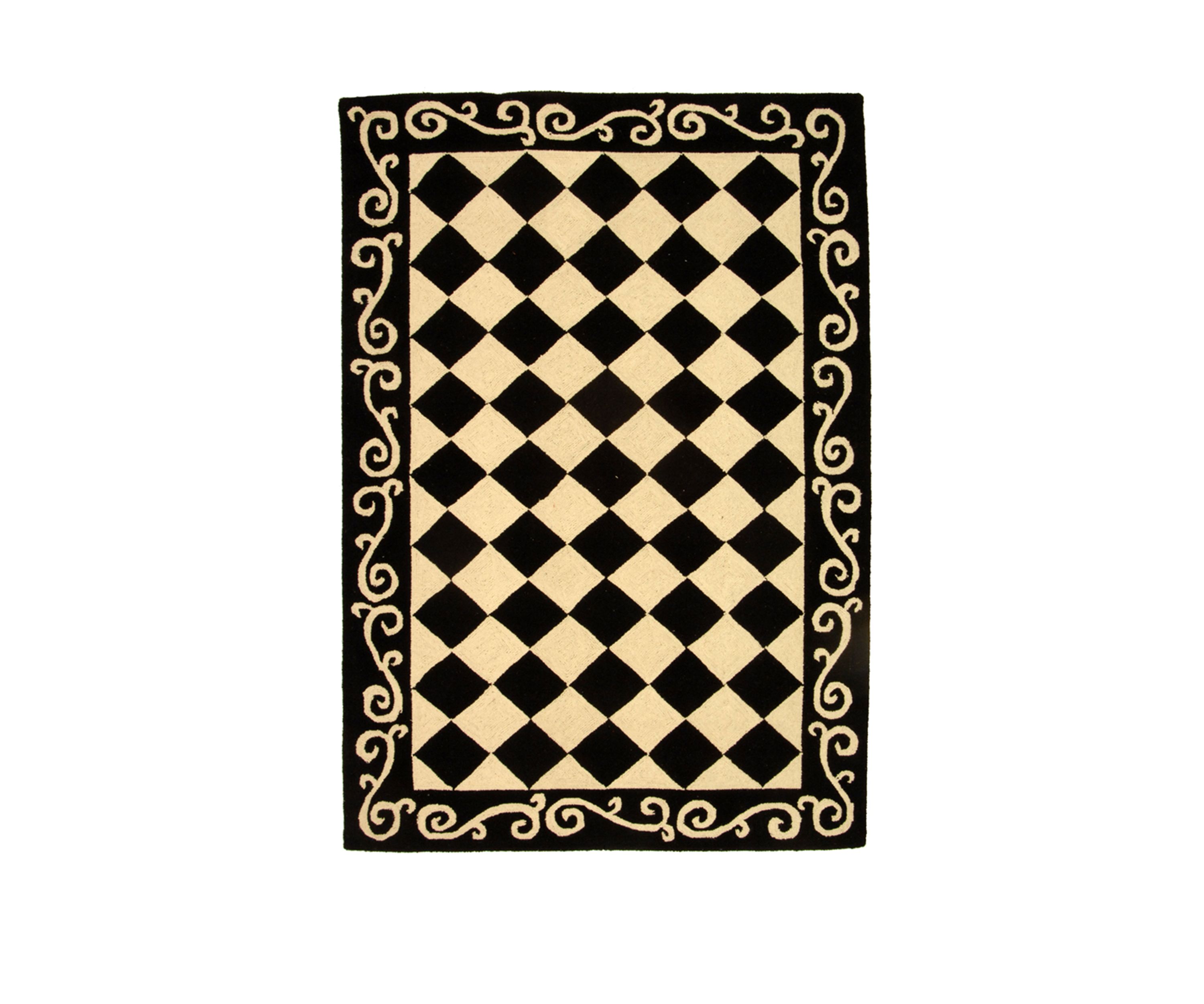 Chelsea Checkered Print Area Rug Collection