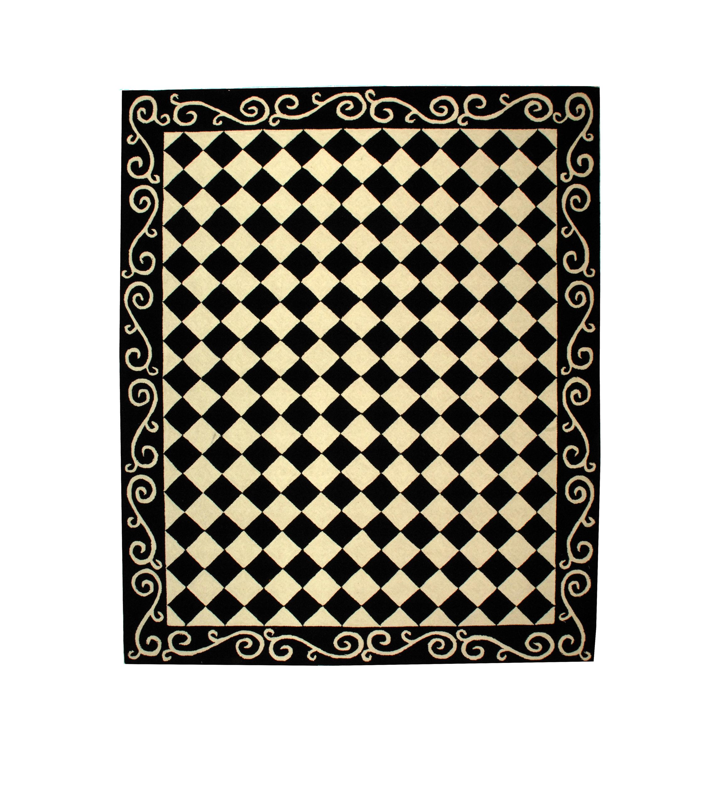 Chelsea Checkered Print Area Rug Collection