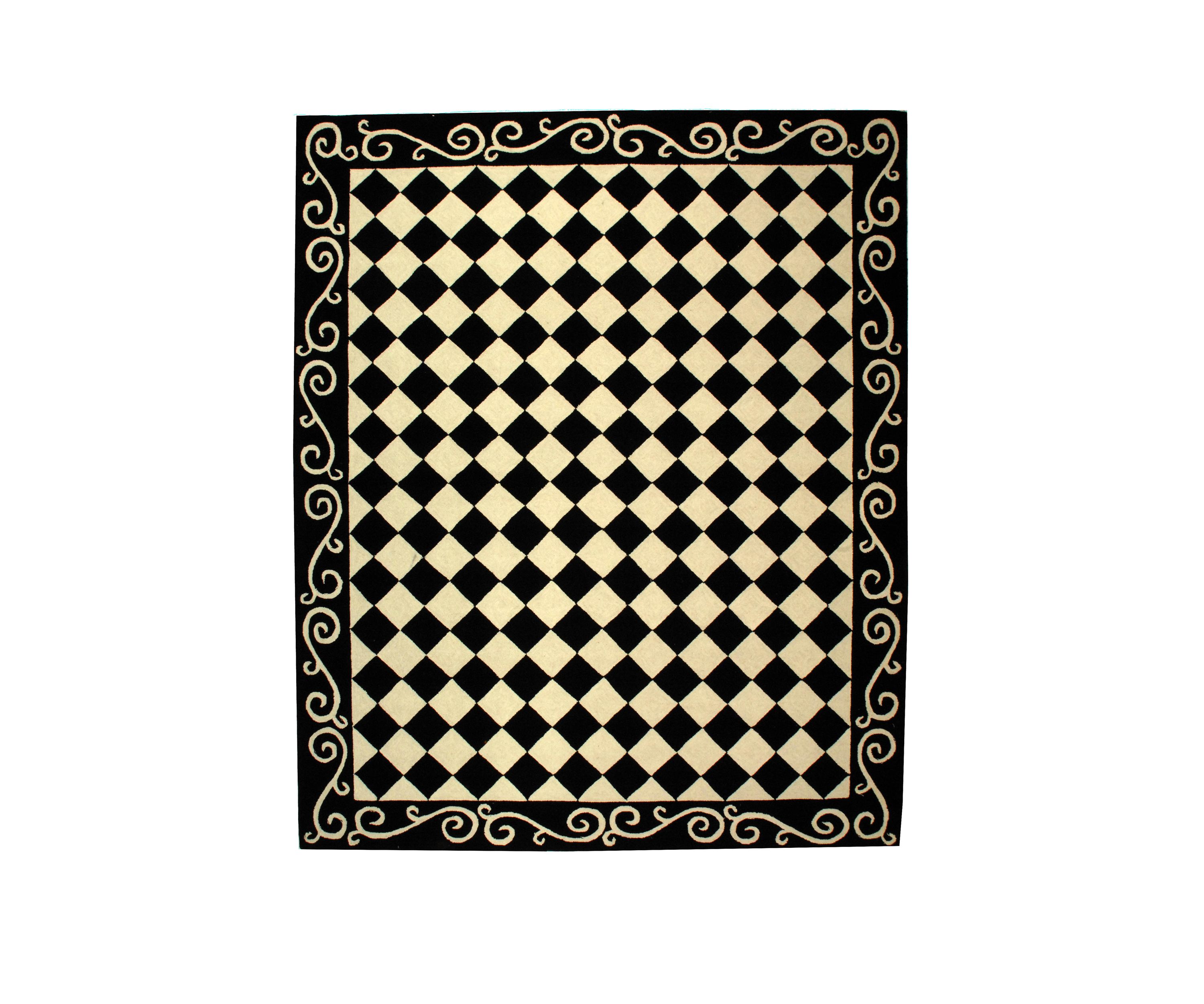 Chelsea Checkered Print Area Rug Collection