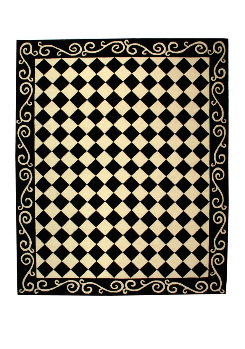 Chelsea Checkered Print Area Rug Collection