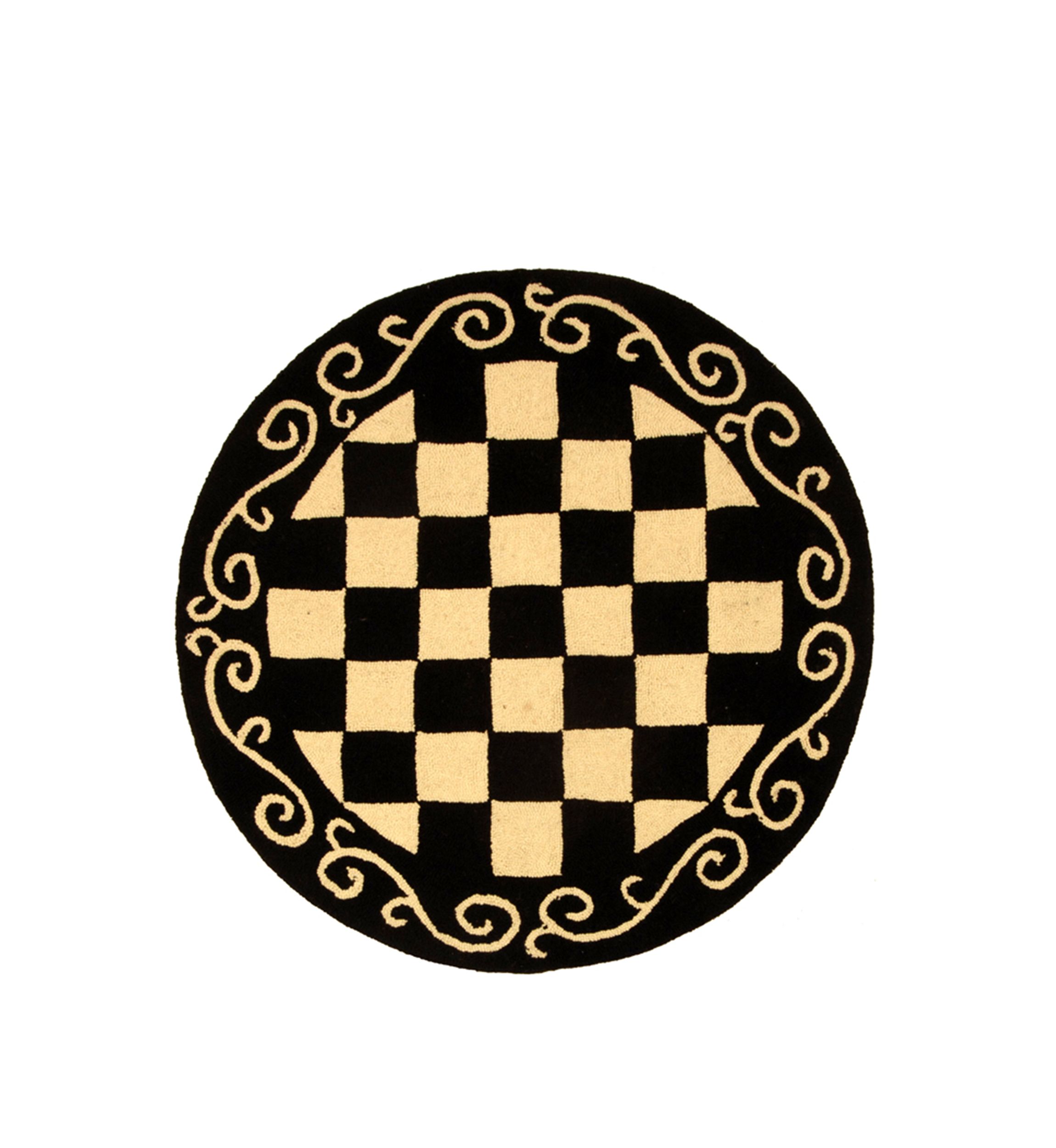 Chelsea Checkered Print Area Rug Collection