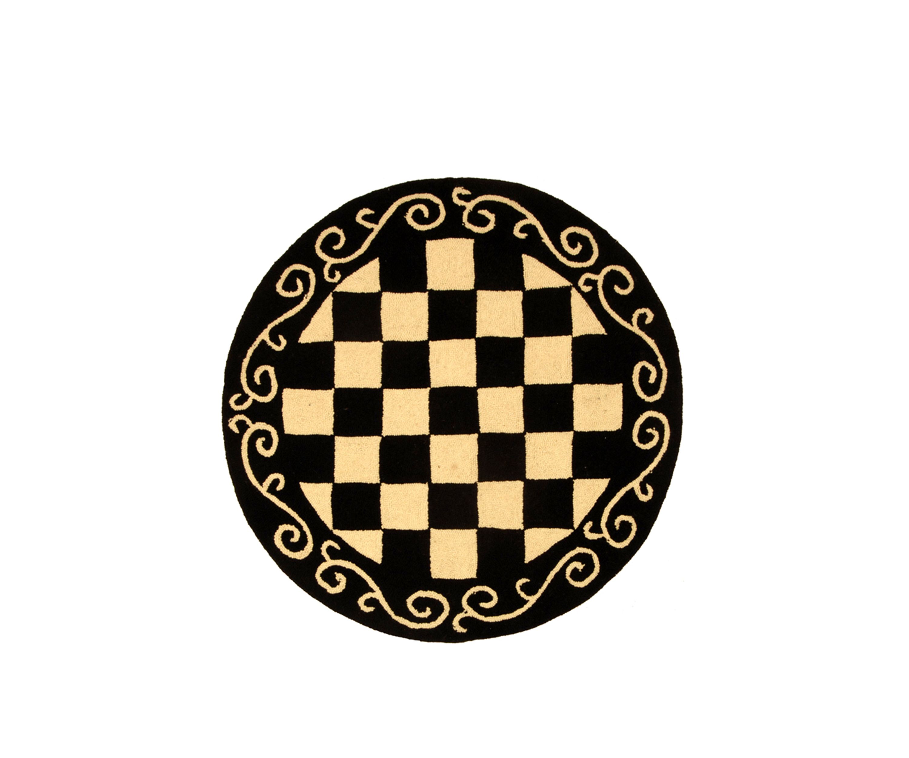 Chelsea Checkered Print Area Rug Collection