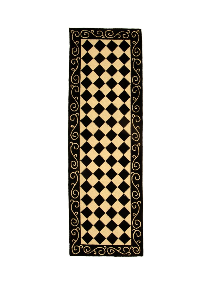 Chelsea Checkered Print Area Rug Collection