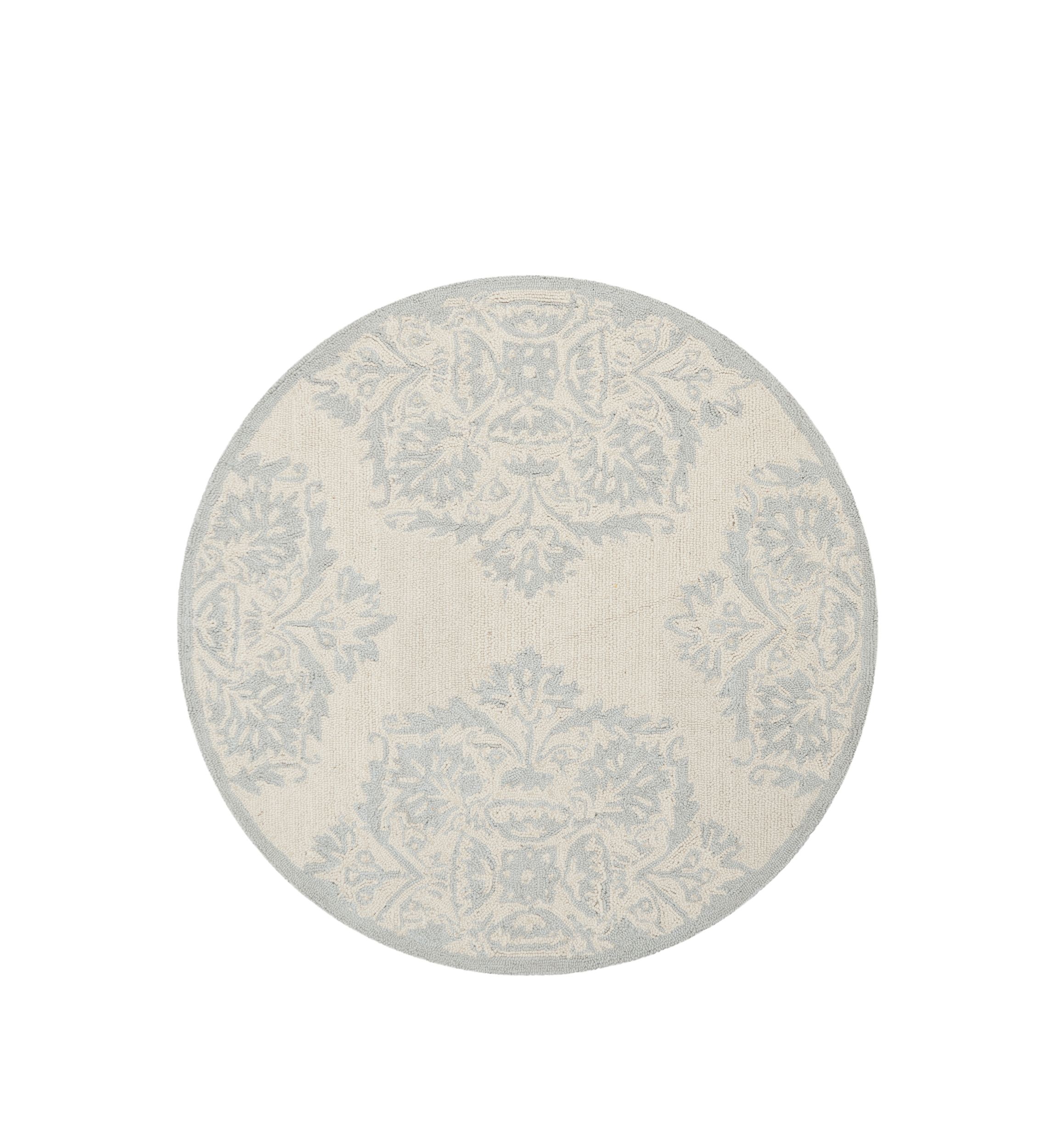 Chelsea Damask Framed Wool Area Rug Collection