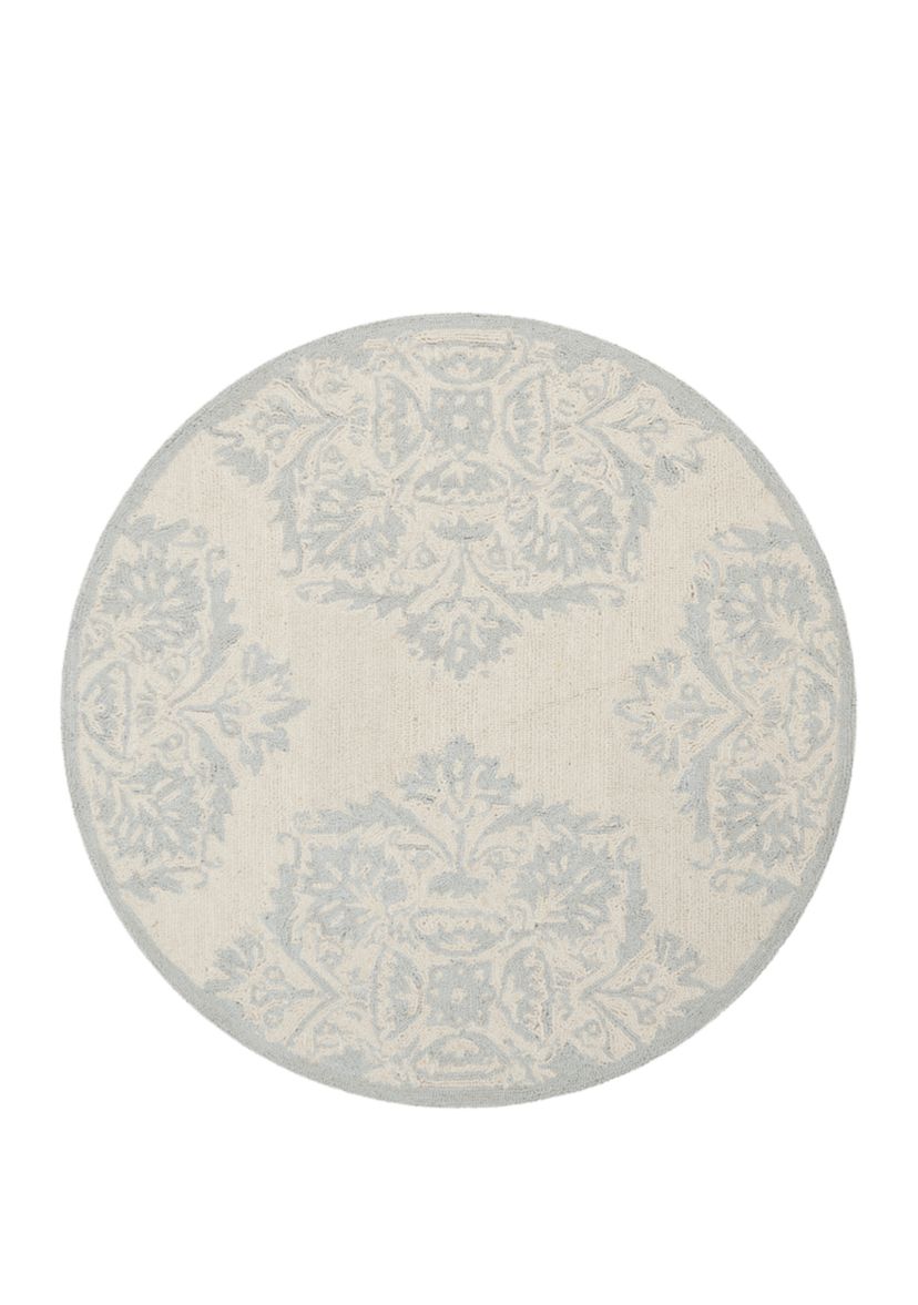 Chelsea Damask Framed Wool Area Rug Collection