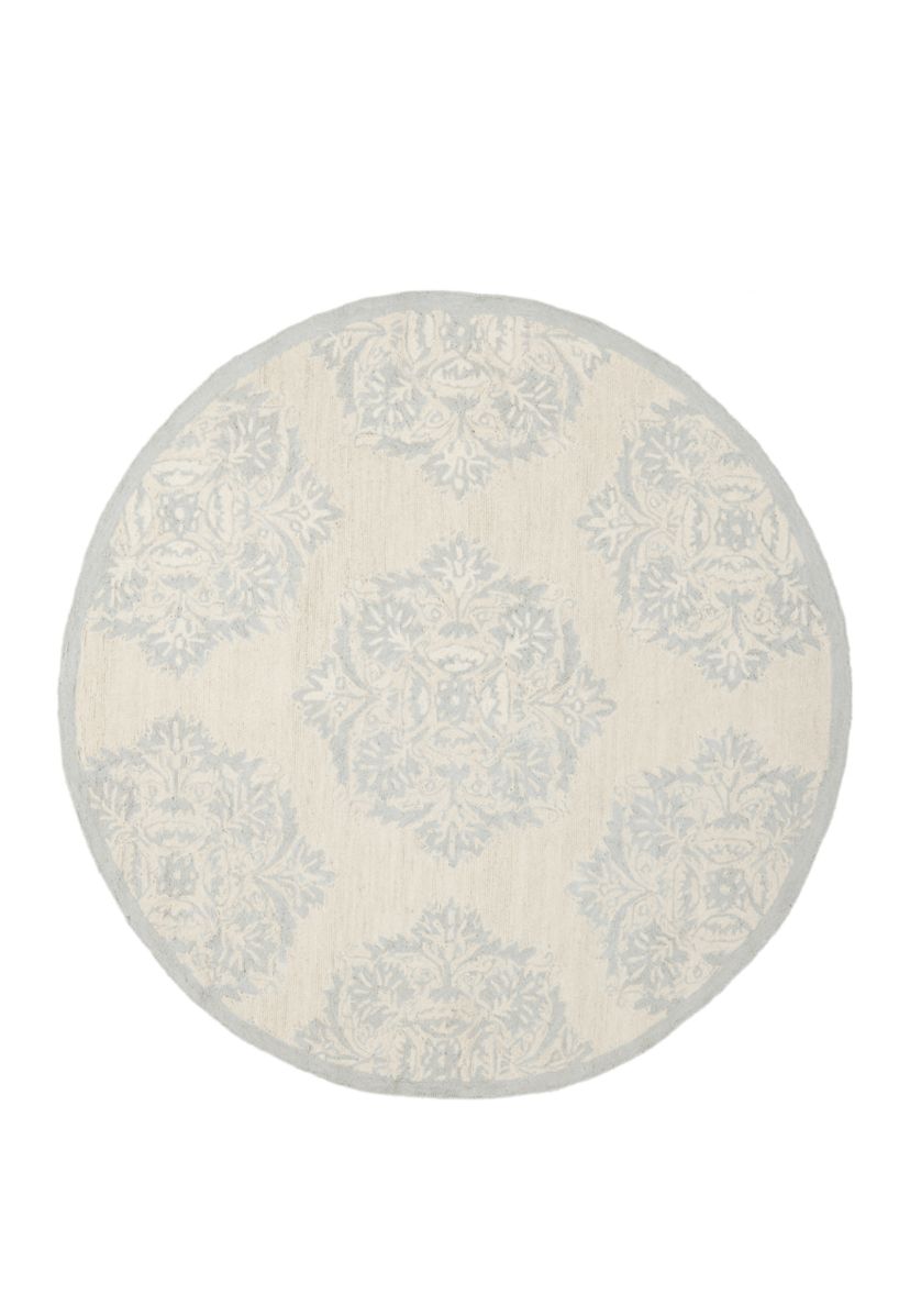 Chelsea Damask Framed Wool Area Rug Collection