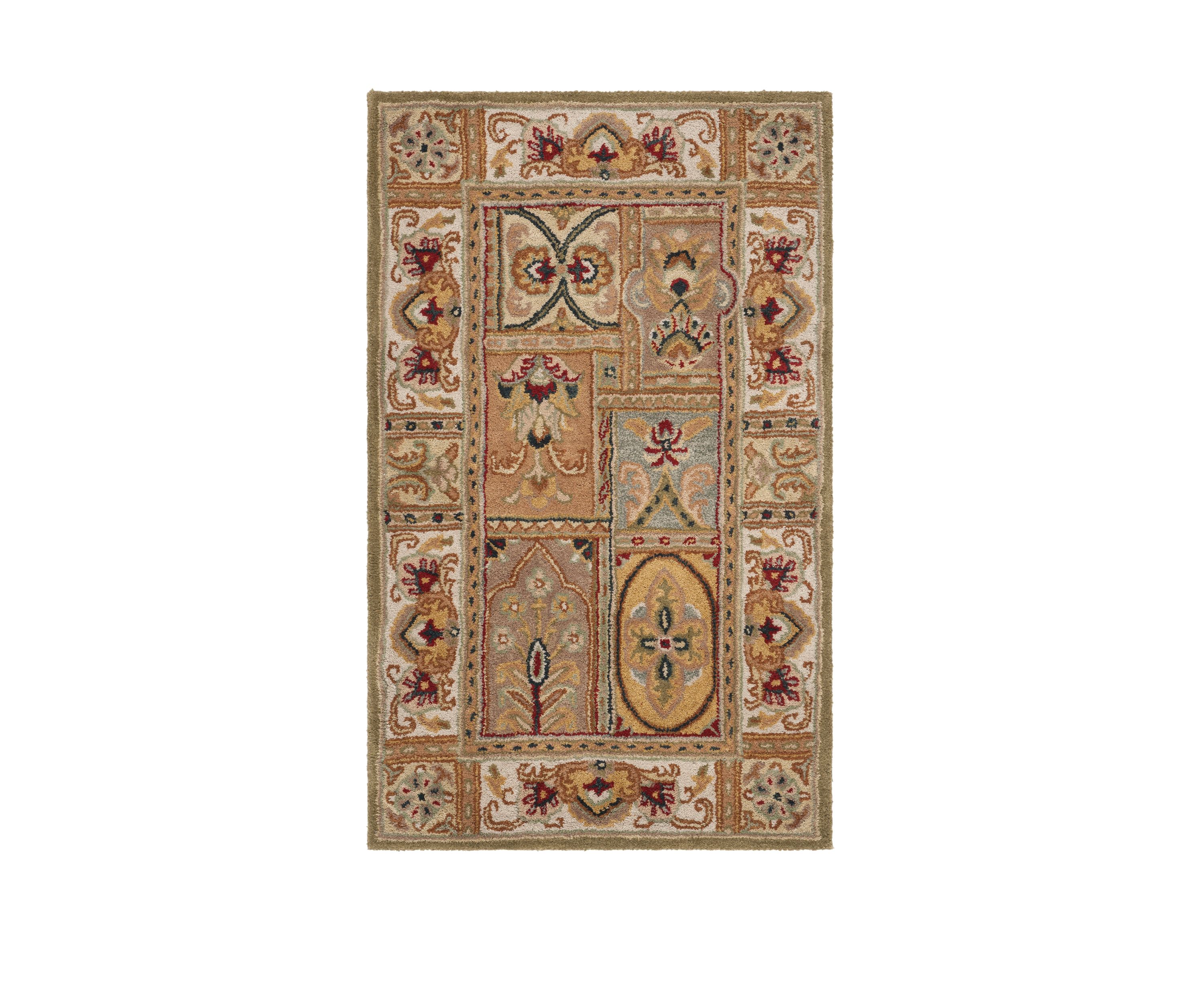 Classic Multi Blocks Area Rug Collection