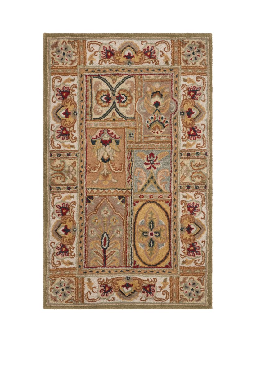 Classic Multi Blocks Area Rug Collection