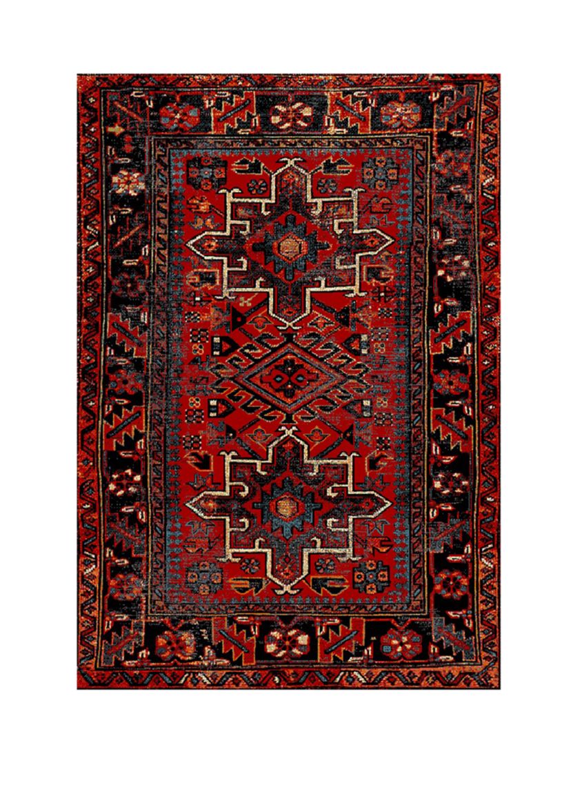 Vintage Hamadan Red Persian Styled Area Rug Collection