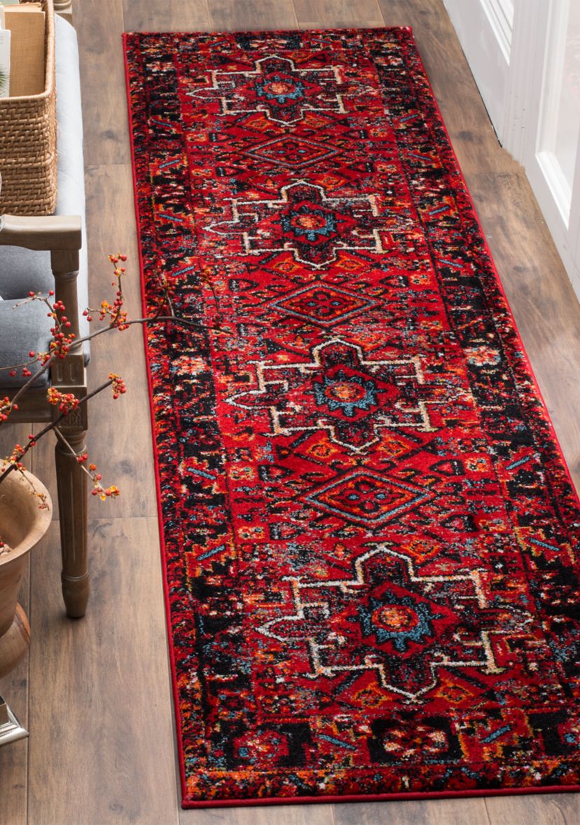 Vintage Hamadan Red Persian Styled Area Rug Collection