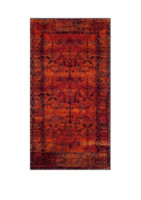 Safavieh Vintage Hamadan Sarouk Orange Rectangular Area Rug Collection, 3 x 4