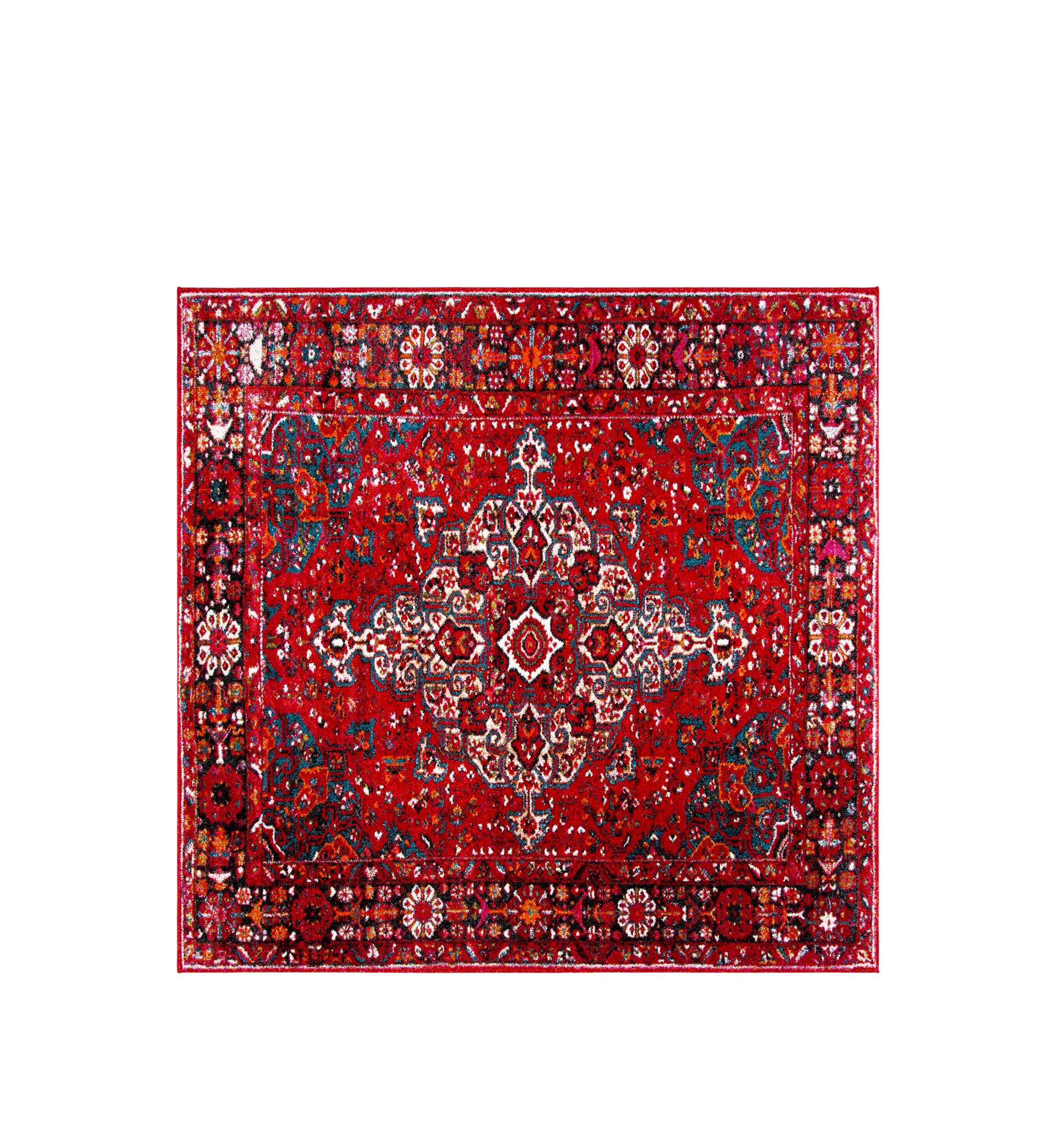 Vintage Hamadan Malayer Red Multi Rectangular Area Rug Collection