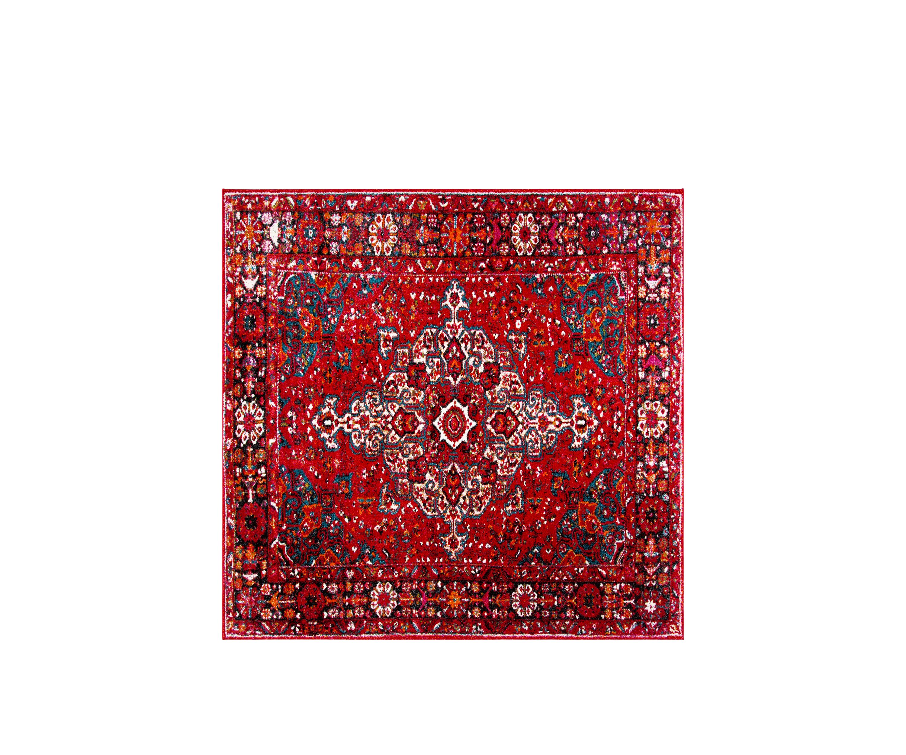 Vintage Hamadan Malayer Red Multi Rectangular Area Rug Collection