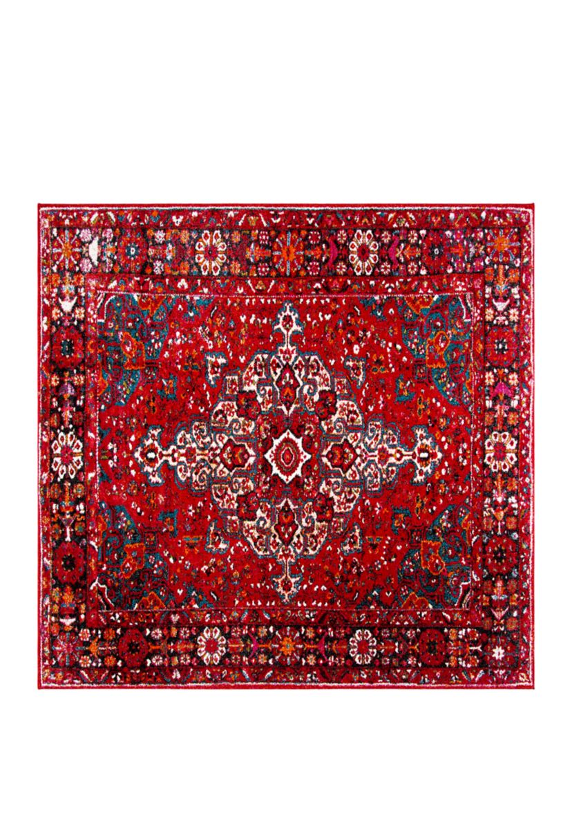 Vintage Hamadan Malayer Red Multi Rectangular Area Rug Collection