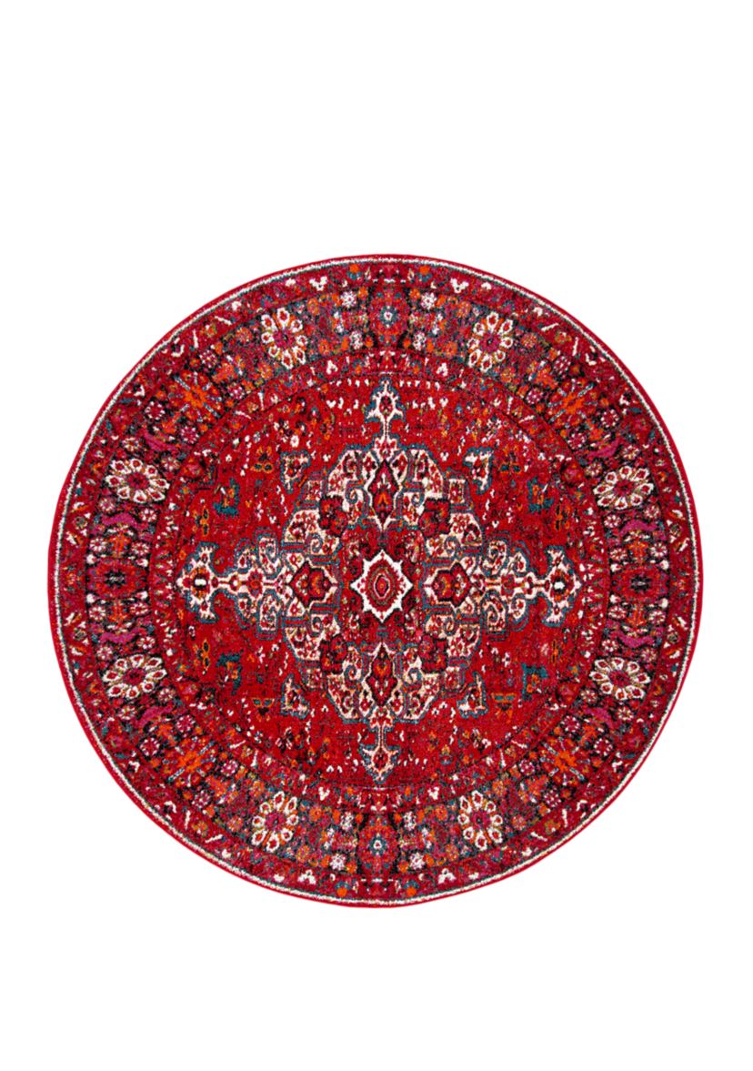 Vintage Hamadan Malayer Red Multi Rectangular Area Rug Collection
