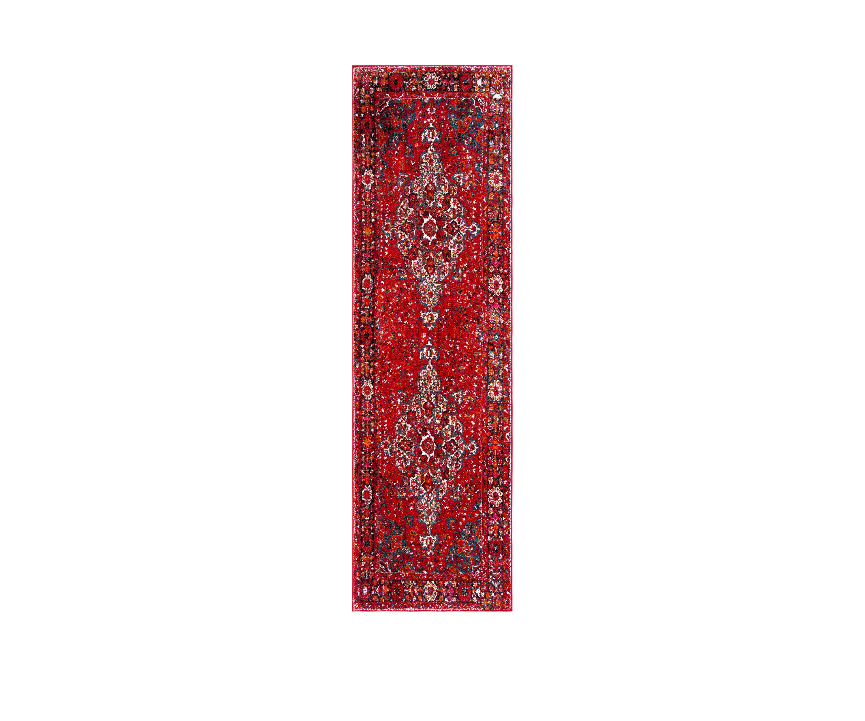 Vintage Hamadan Malayer Red Multi Rectangular Area Rug Collection