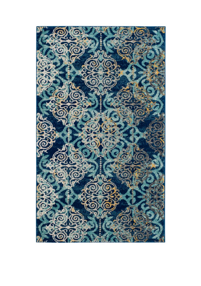 Evoke Vintage Medallion Damask Area Rug Collection