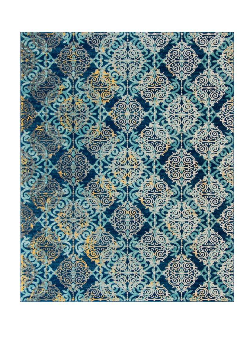 Evoke Vintage Medallion Damask Area Rug Collection