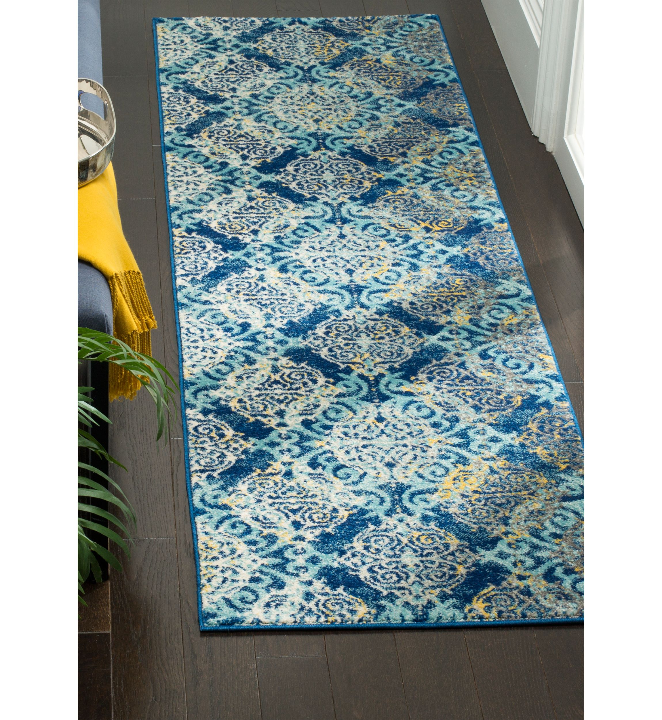 Evoke Vintage Medallion Damask Area Rug Collection