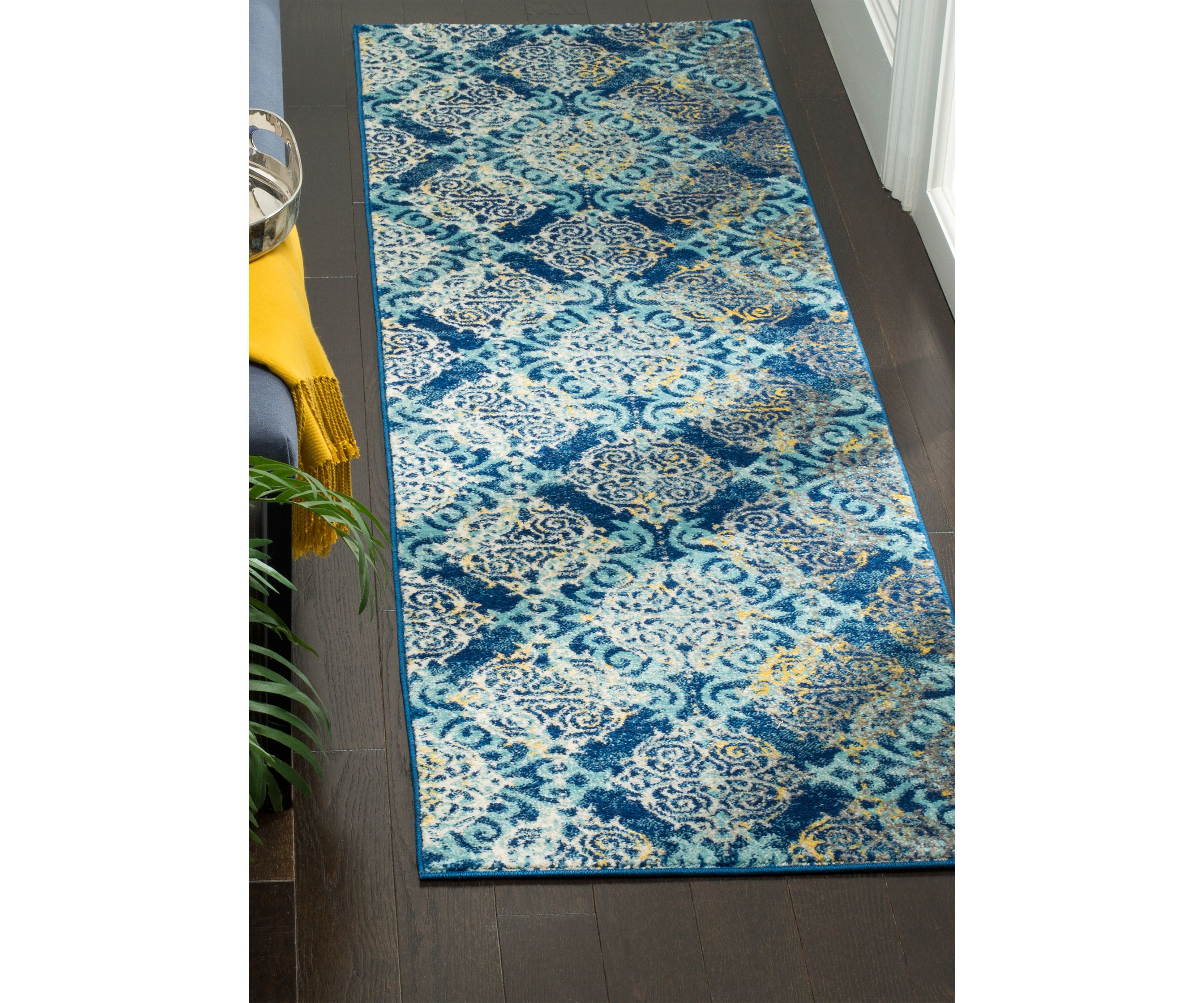 Evoke Vintage Medallion Damask Area Rug Collection