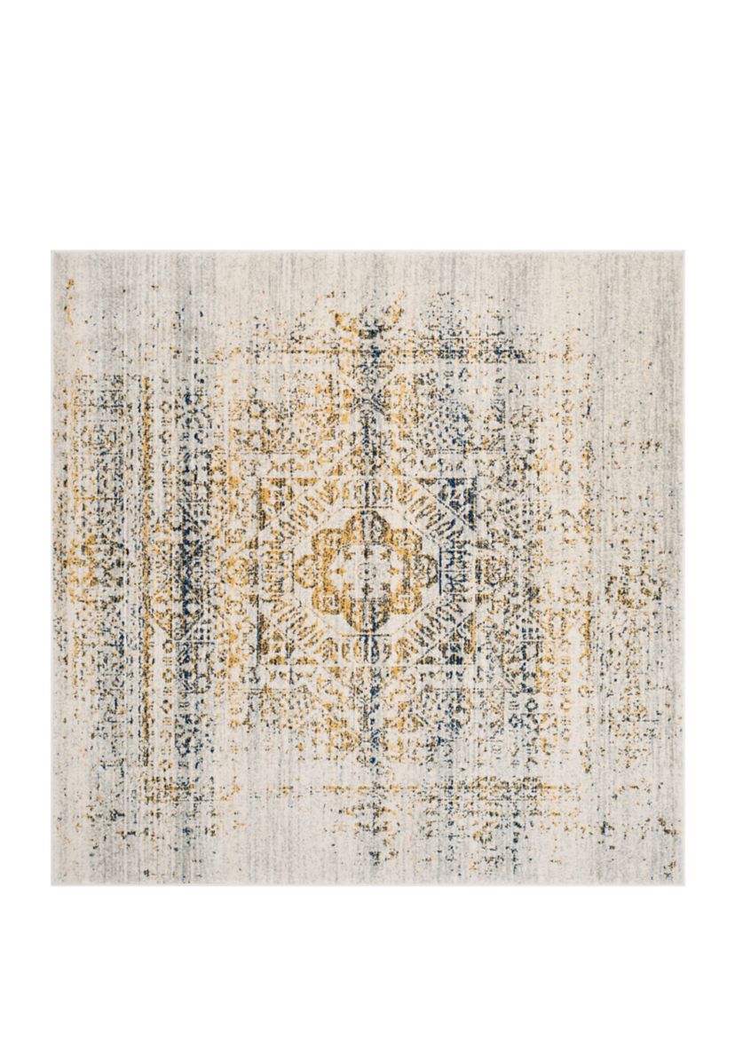 Evoke Vintage Ivory/Blue Area Rug Collection