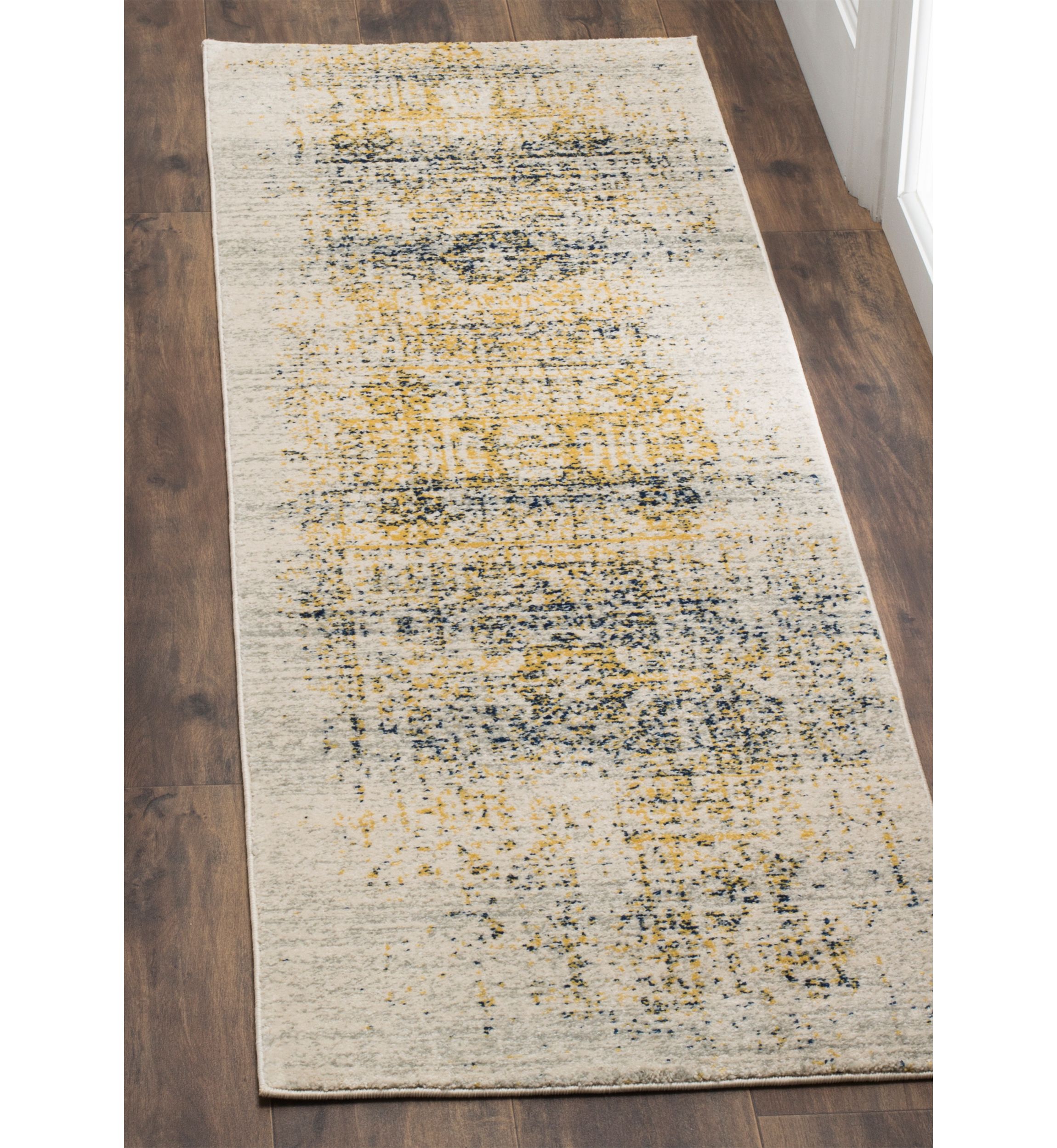 Evoke Vintage Ivory/Blue Area Rug Collection