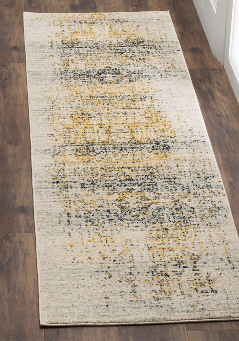 Evoke Vintage Ivory/Blue Area Rug Collection