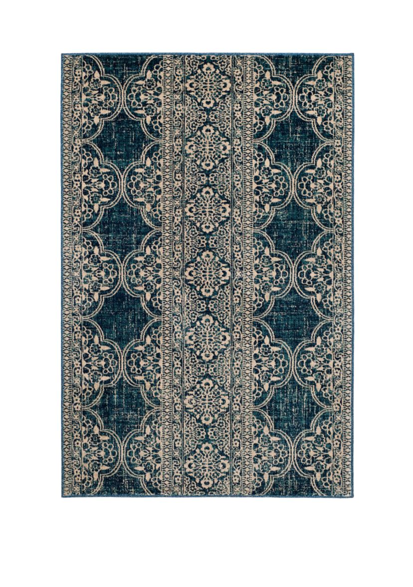 Evoke Royal/Ivory Area Rug Collection