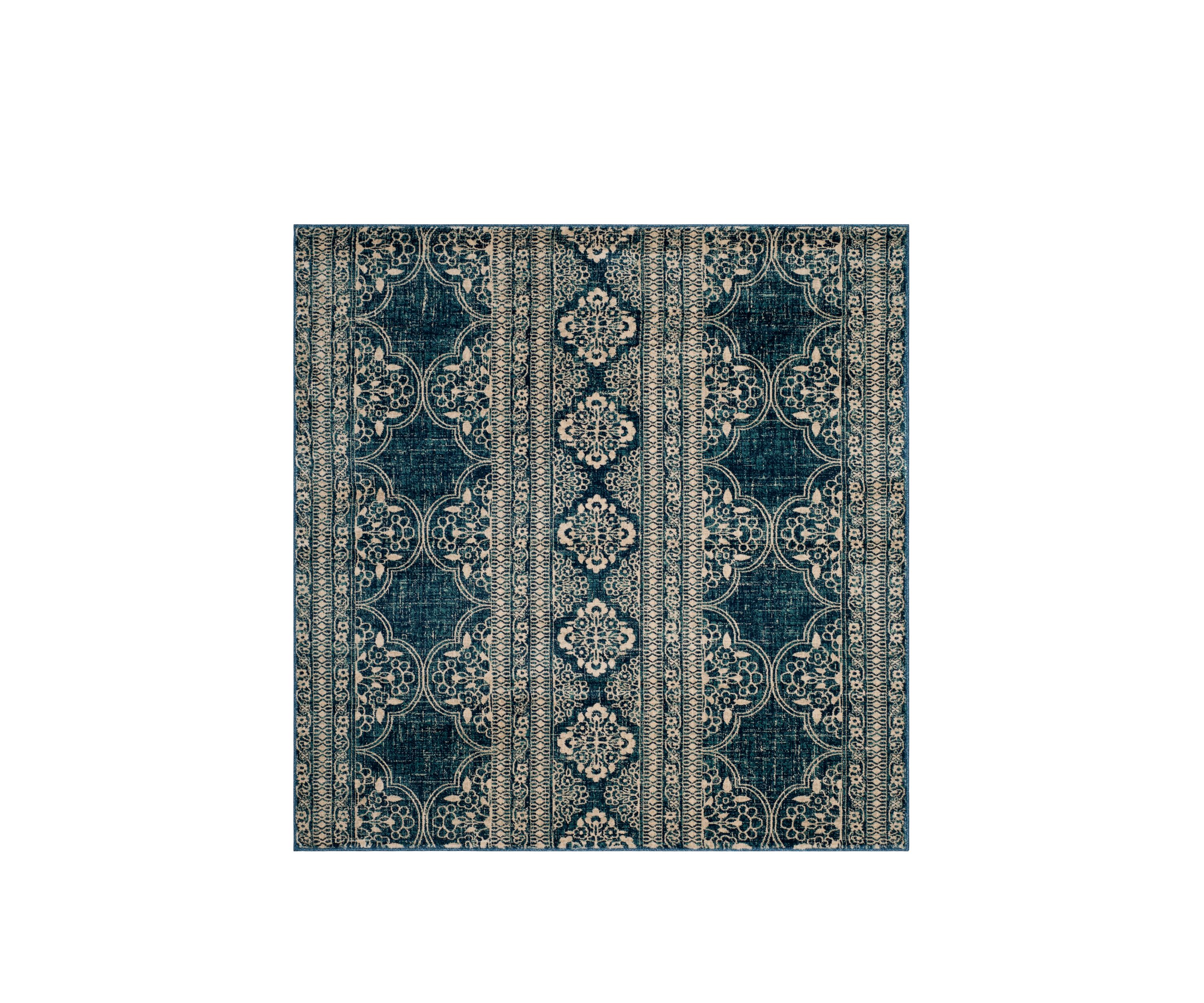 Evoke Royal/Ivory Area Rug Collection