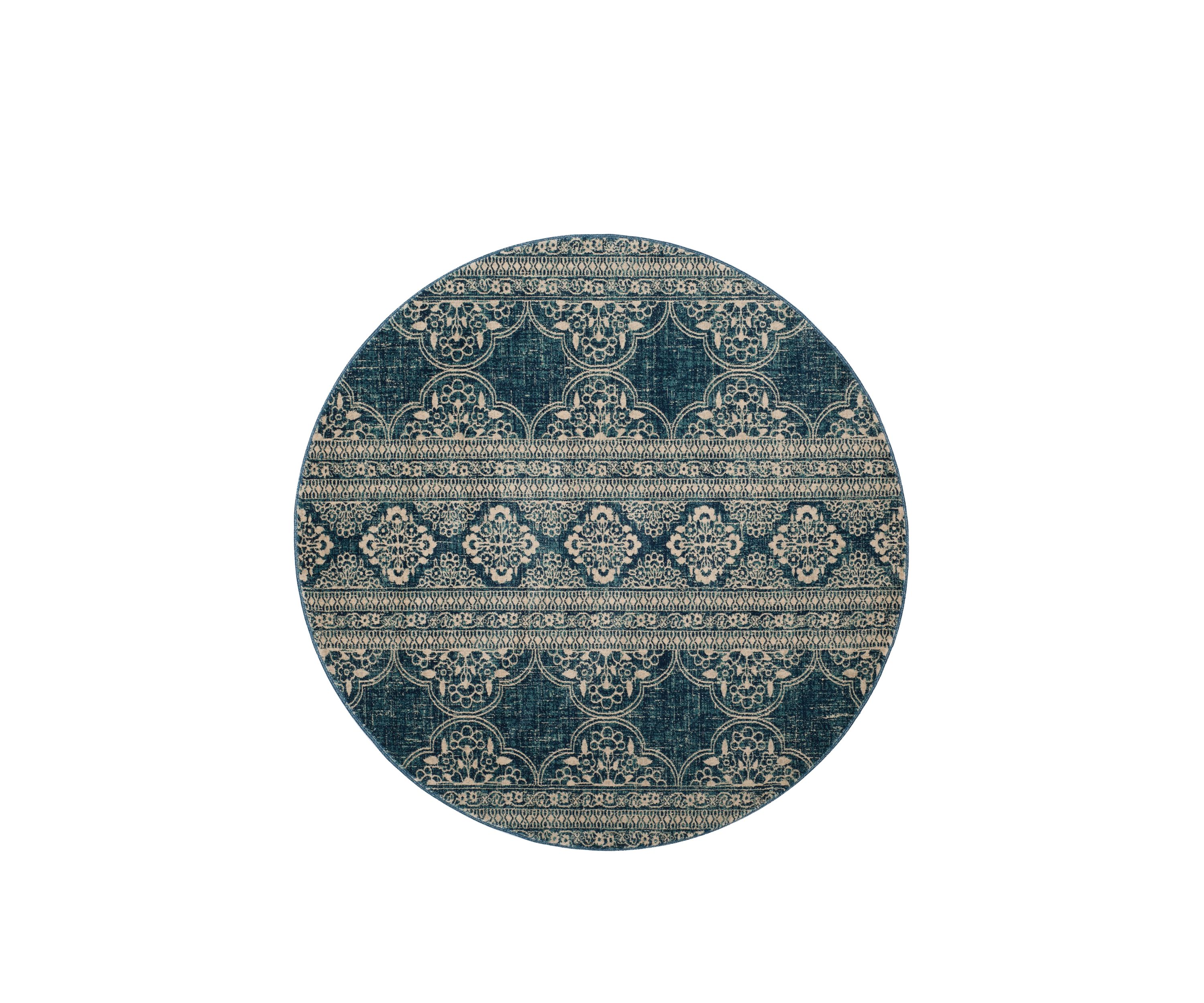 Evoke Royal/Ivory Area Rug Collection