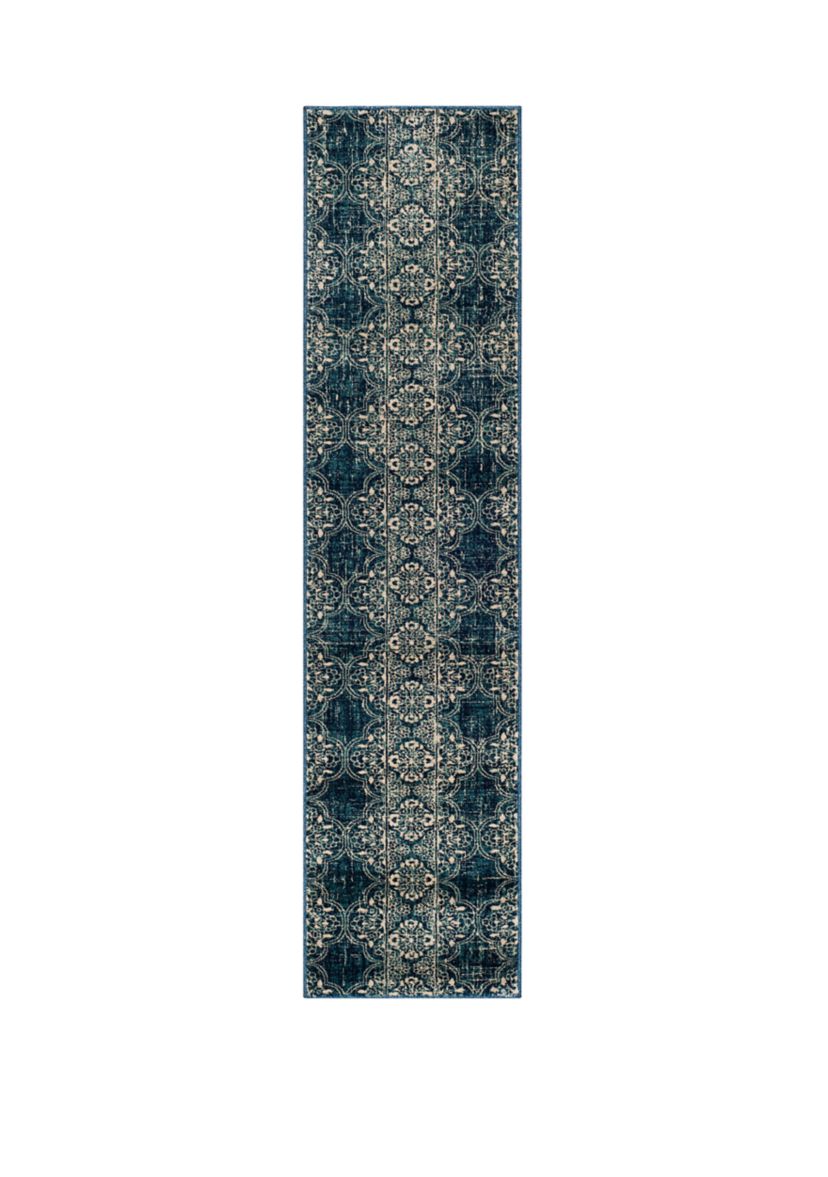 Evoke Royal/Ivory Area Rug Collection