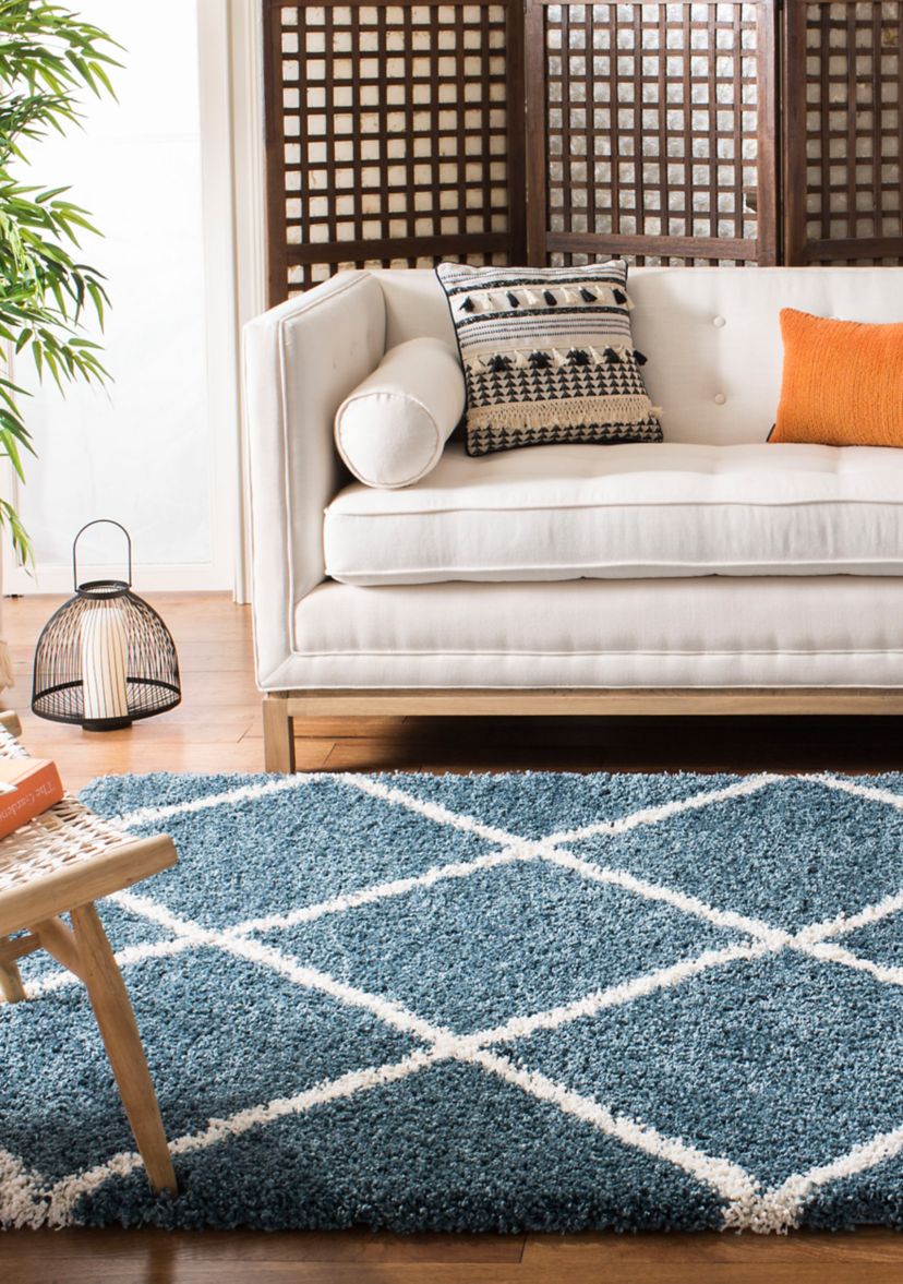 Hudson Shag Grande Square Lattice Area Rug Collection