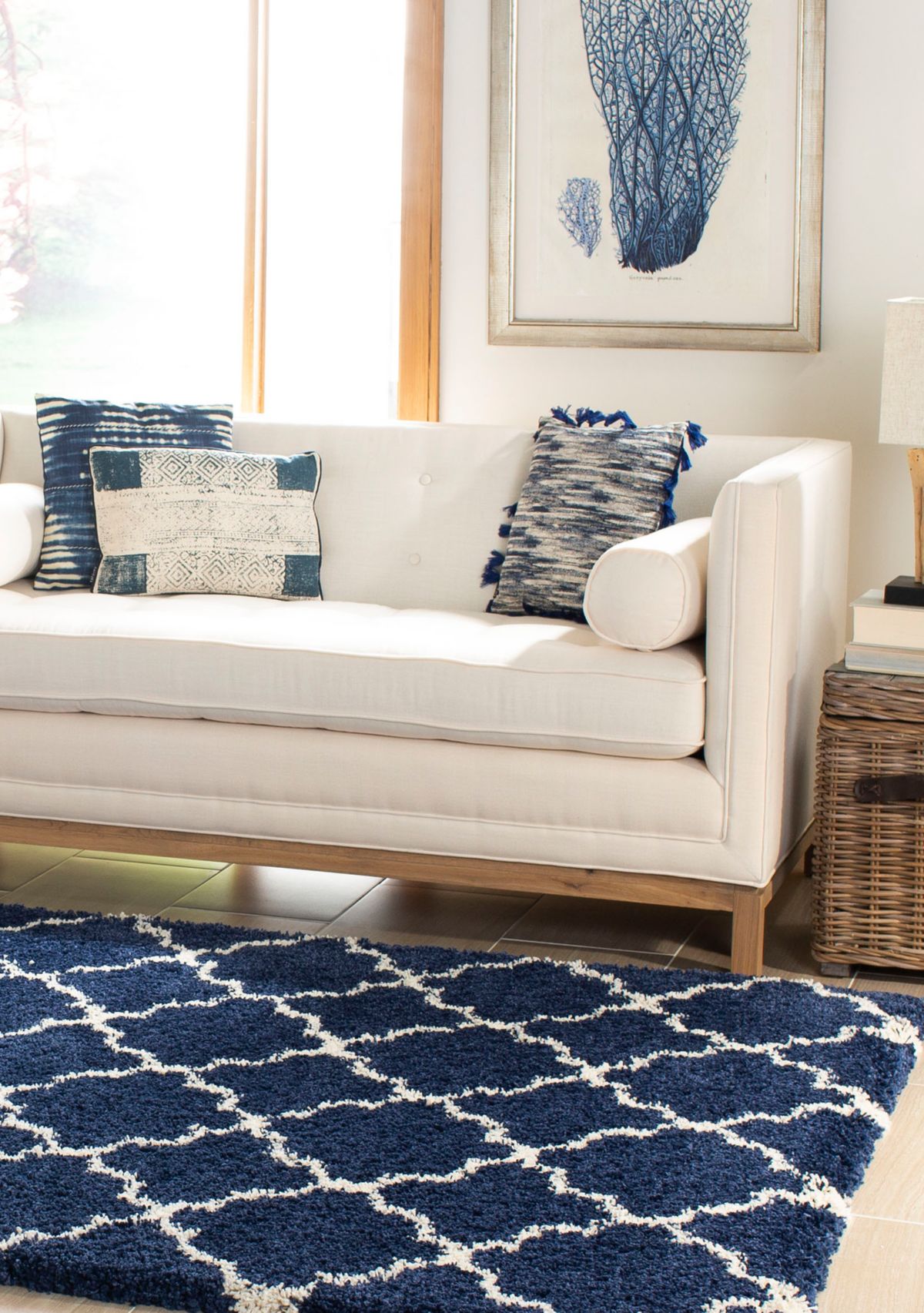 Hudson Shag Moroccan Geometric Quatrefoil Area Rug Collection