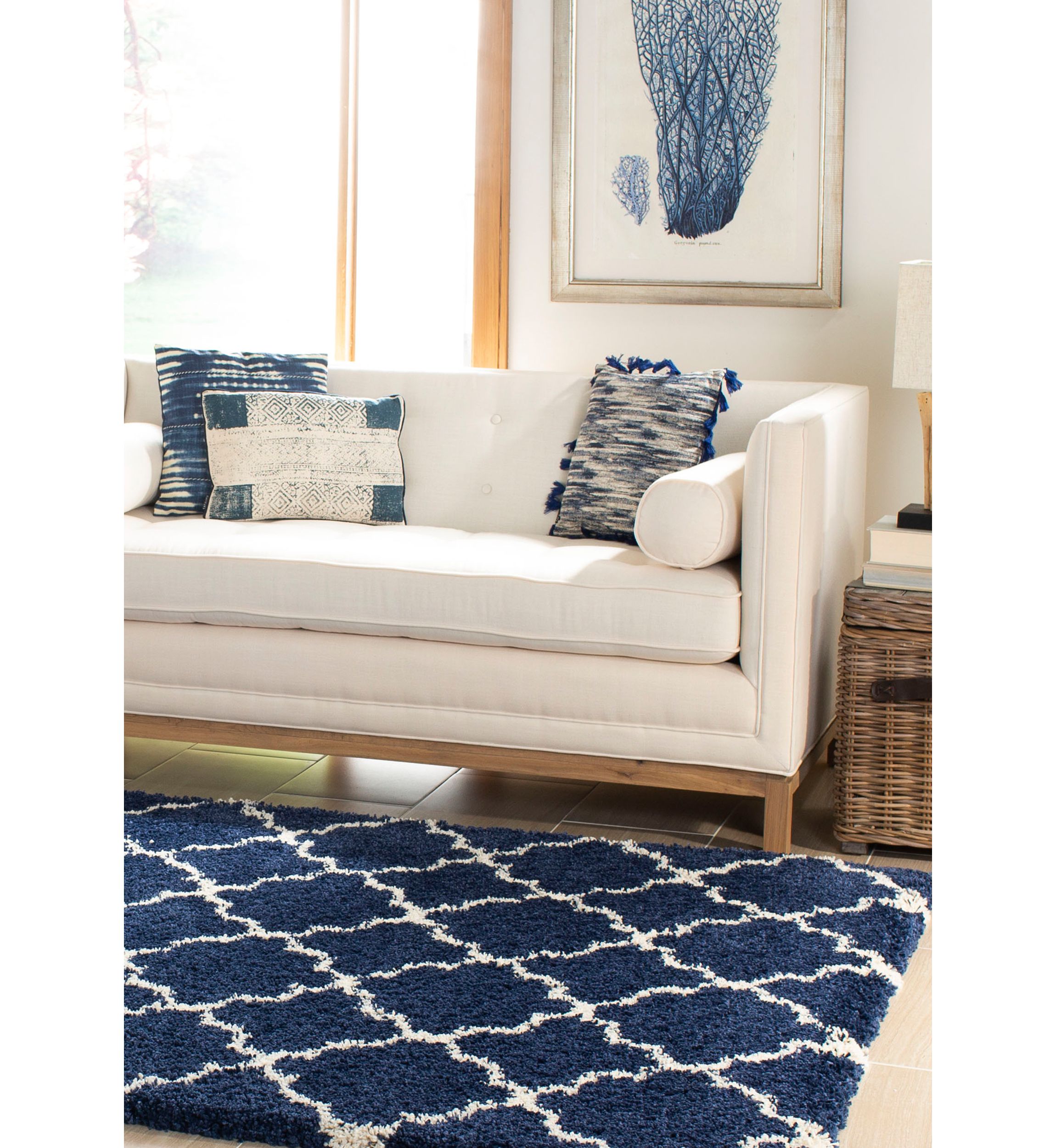 Hudson Shag Moroccan Geometric Quatrefoil Area Rug Collection