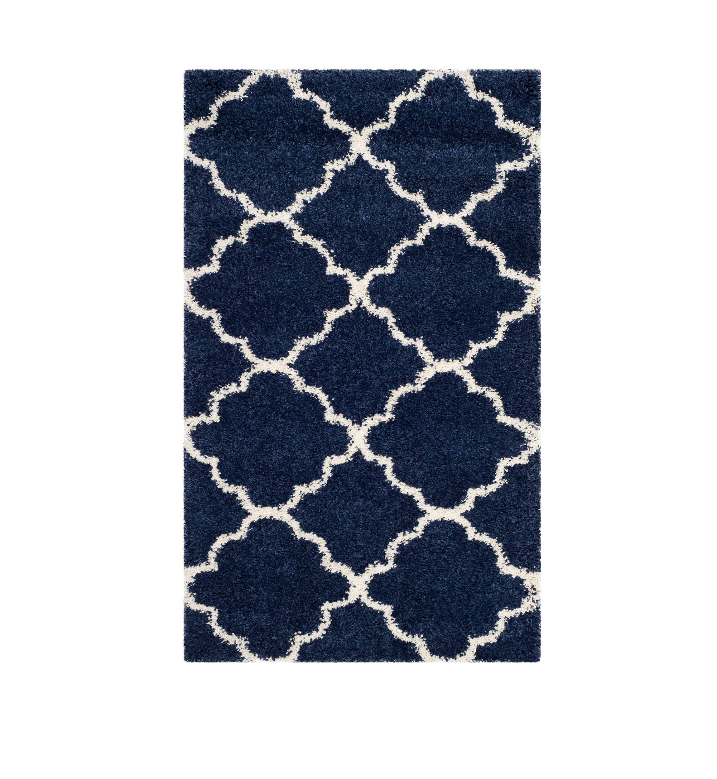 Hudson Shag Moroccan Geometric Quatrefoil Area Rug Collection