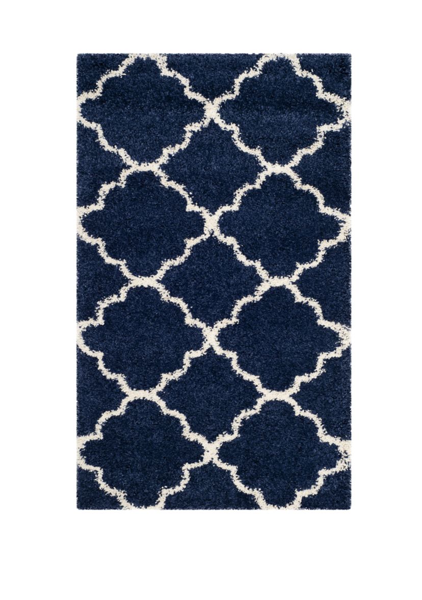 Hudson Shag Moroccan Geometric Quatrefoil Area Rug Collection