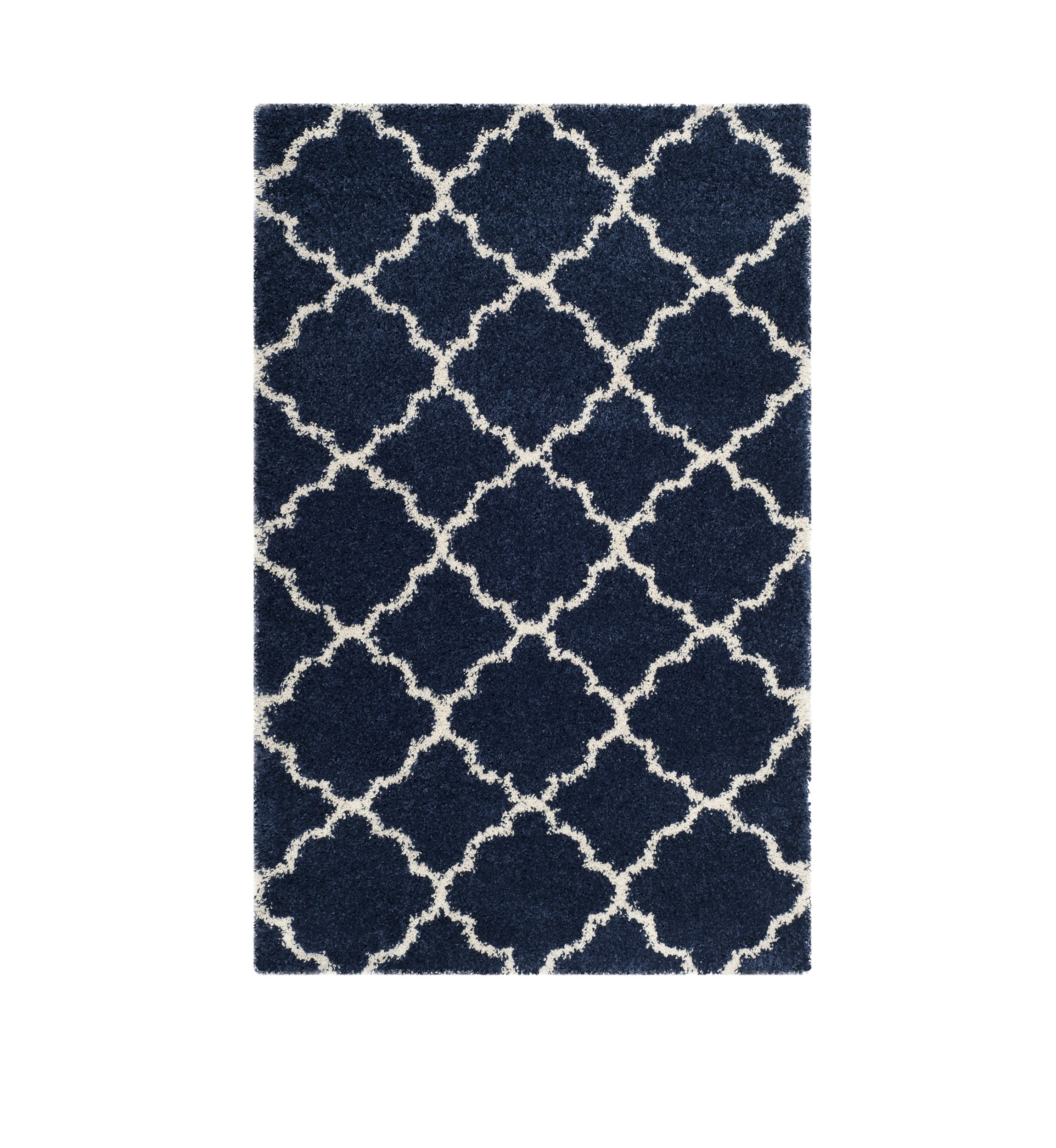 Hudson Shag Moroccan Geometric Quatrefoil Area Rug Collection
