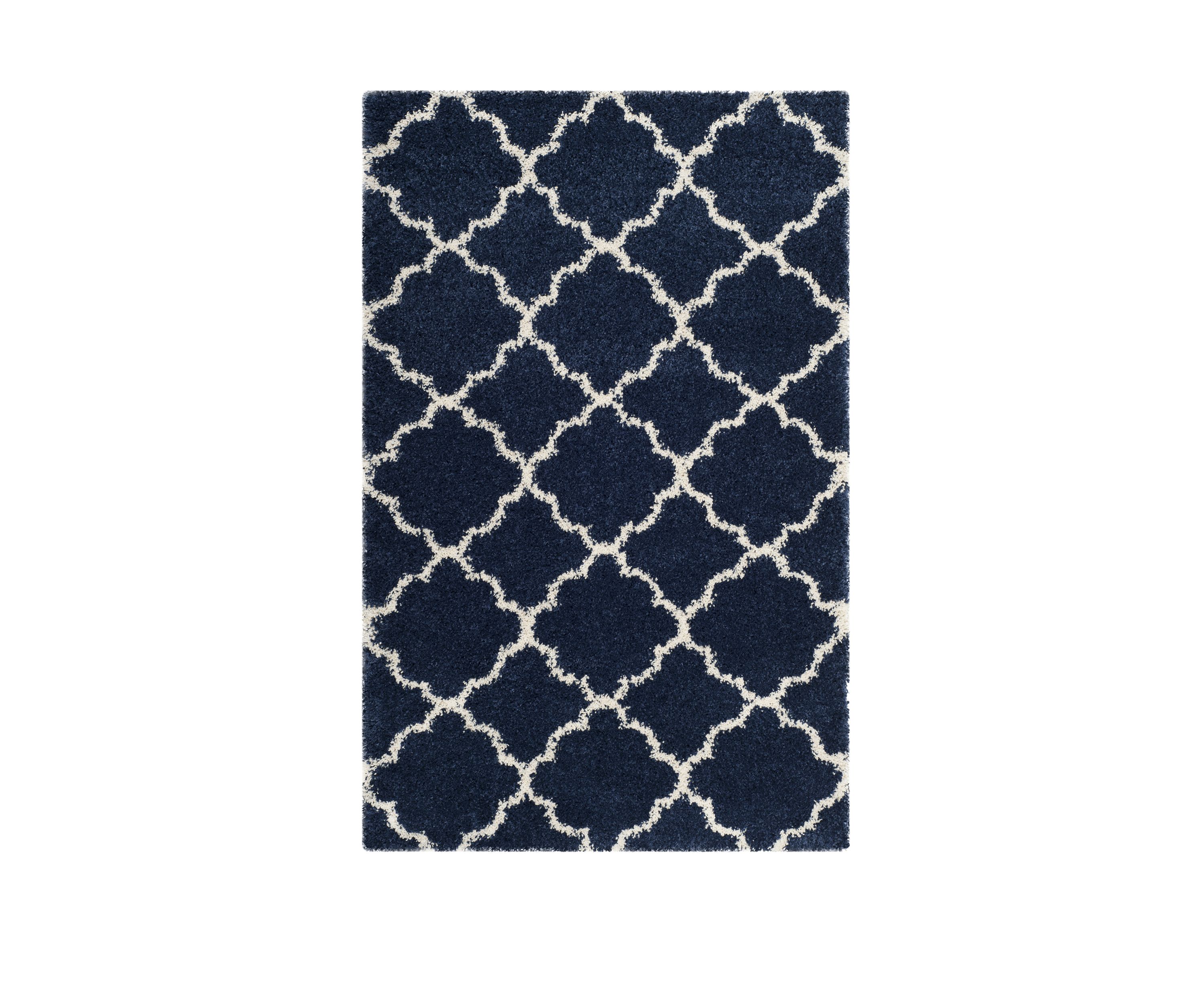 Hudson Shag Moroccan Geometric Quatrefoil Area Rug Collection