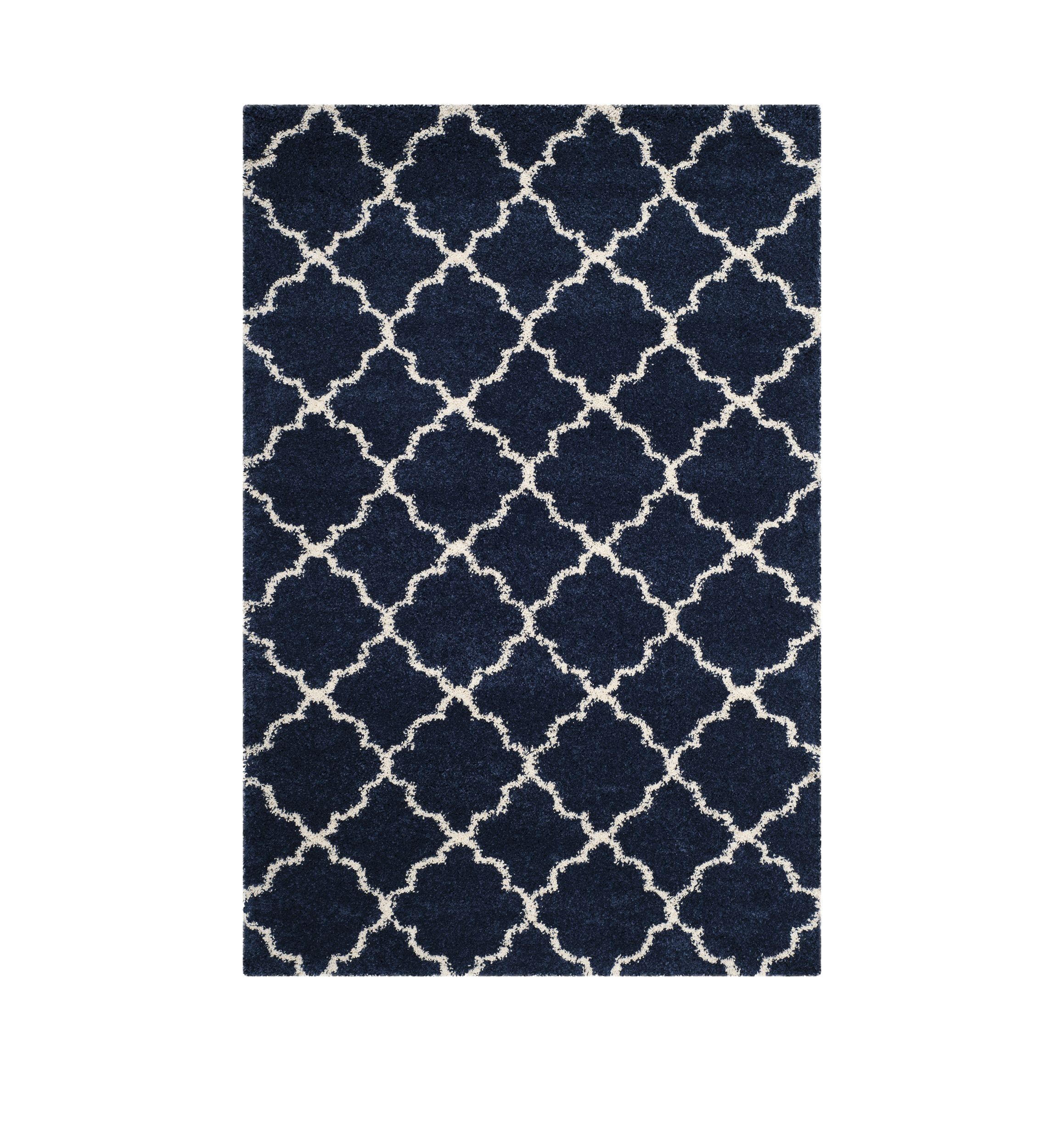 Hudson Shag Moroccan Geometric Quatrefoil Area Rug Collection