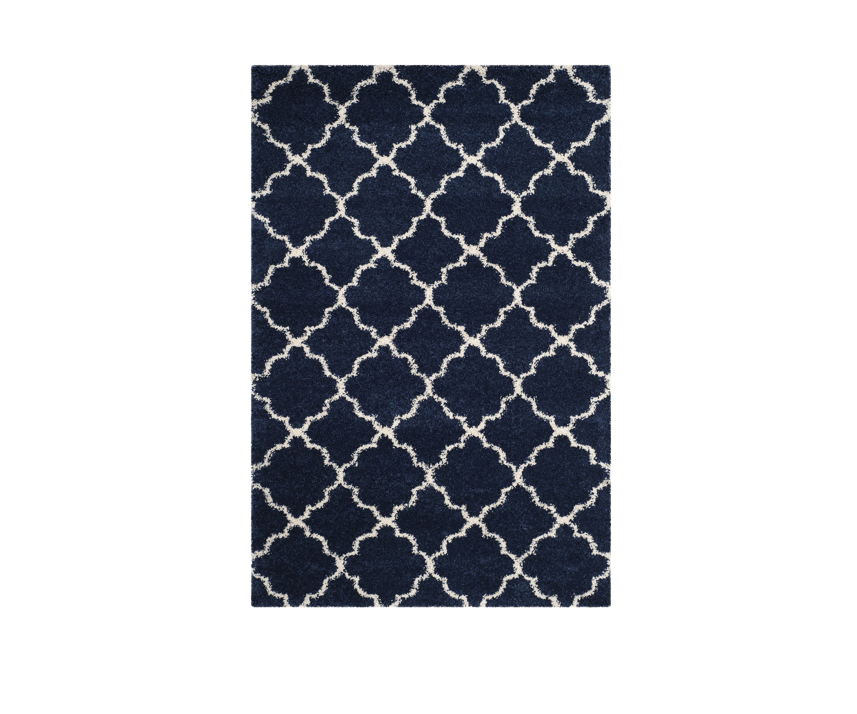Hudson Shag Moroccan Geometric Quatrefoil Area Rug Collection