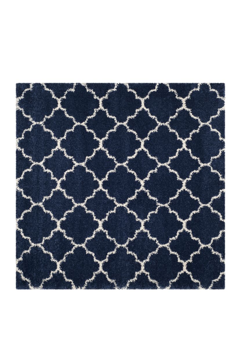 Hudson Shag Moroccan Geometric Quatrefoil Area Rug Collection