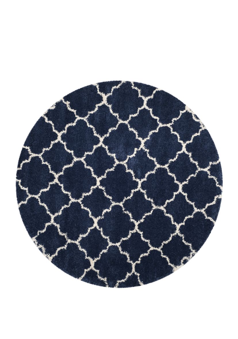 Hudson Shag Moroccan Geometric Quatrefoil Area Rug Collection