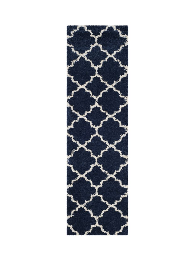 Hudson Shag Moroccan Geometric Quatrefoil Area Rug Collection