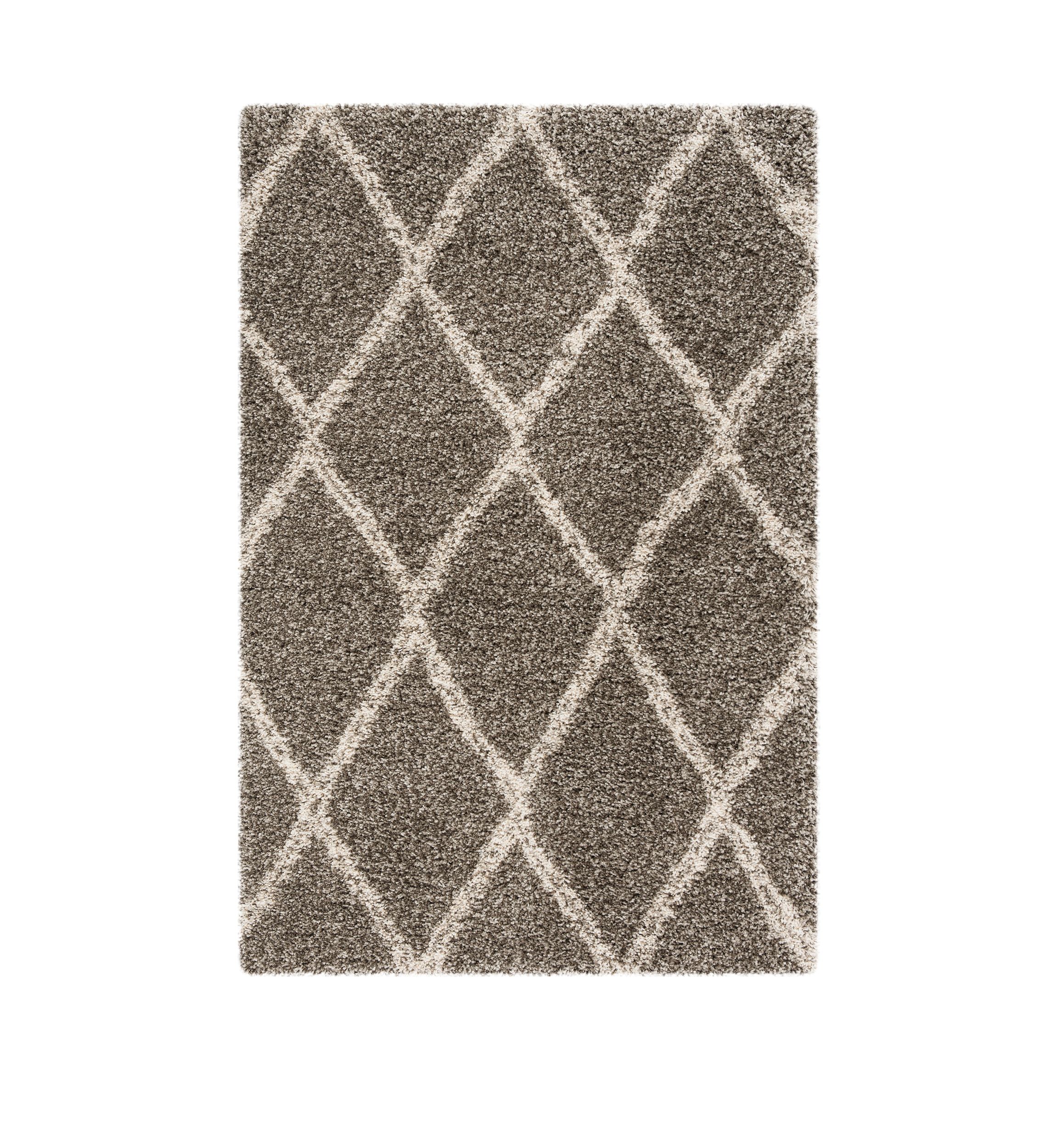 Hudson Shag Double Lined Large Diamond Lattice Area Rug Collection