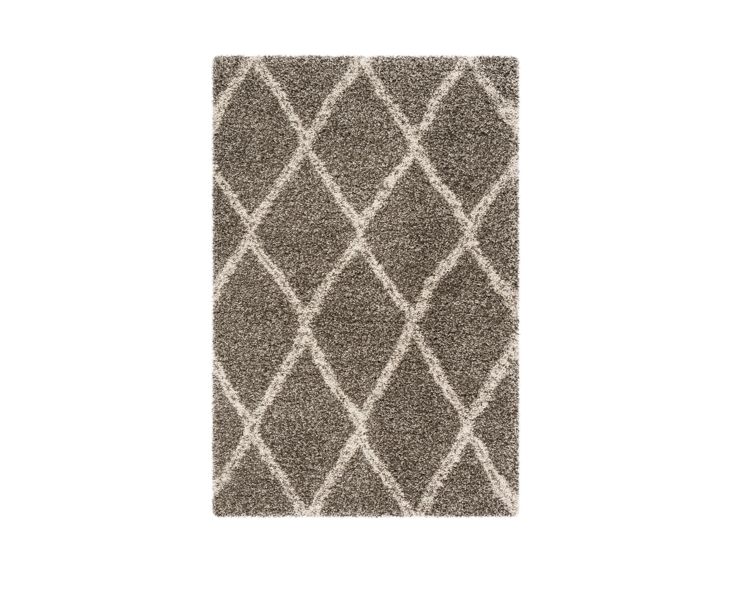Hudson Shag Double Lined Large Diamond Lattice Area Rug Collection