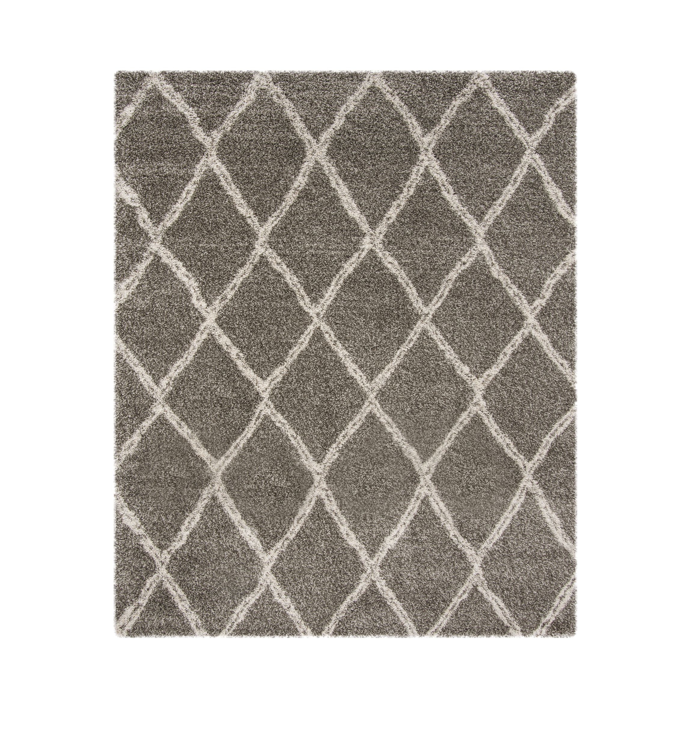 Hudson Shag Double Lined Large Diamond Lattice Area Rug Collection