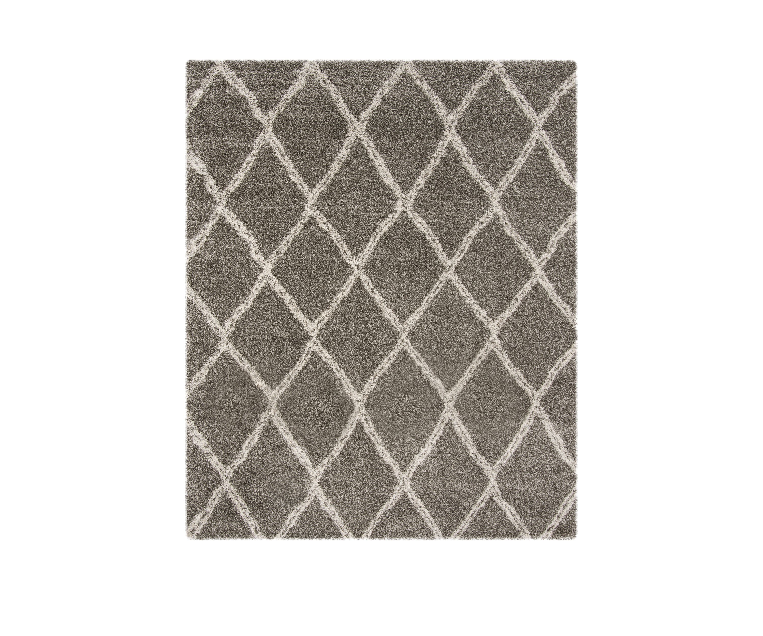 Hudson Shag Double Lined Large Diamond Lattice Area Rug Collection