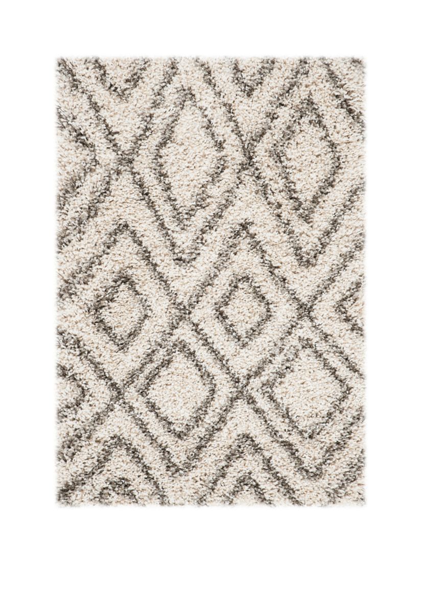 Hudson Shag  Tribal Inspired Diamond Area Rug Collection
