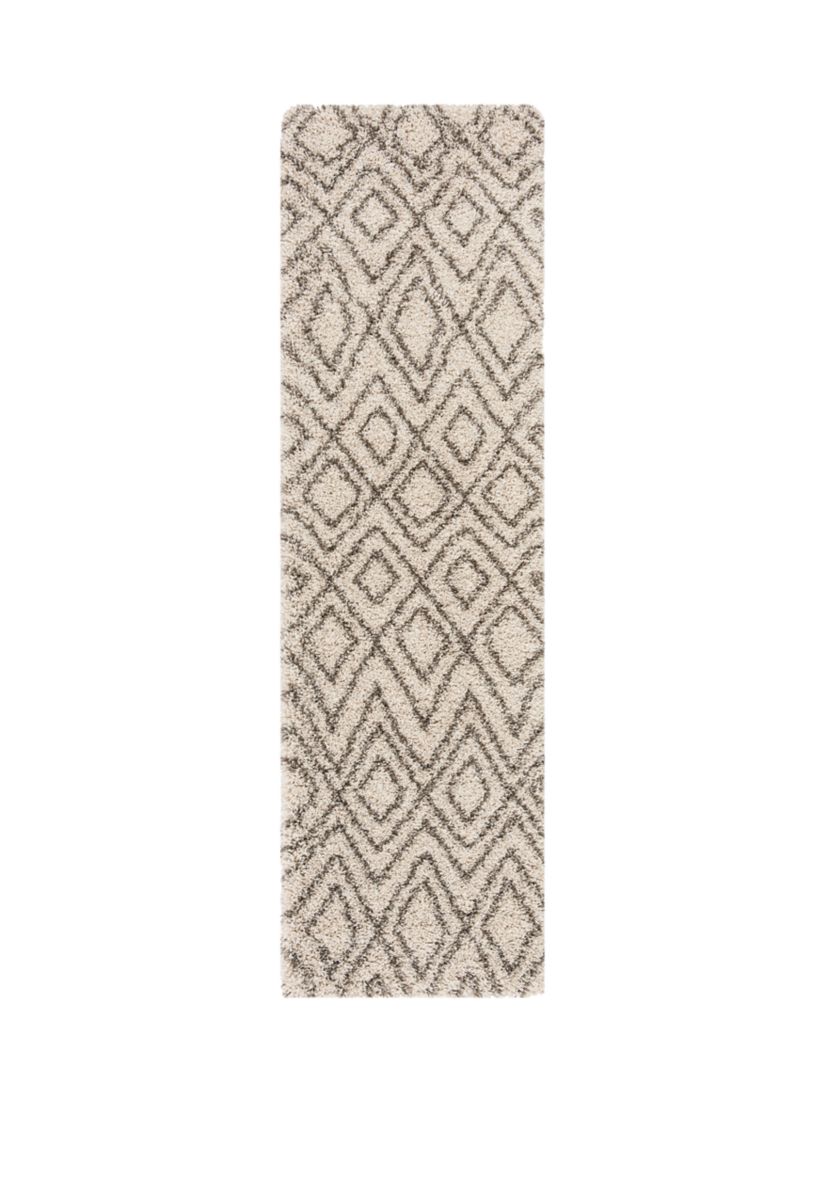 Hudson Shag  Tribal Inspired Diamond Area Rug Collection